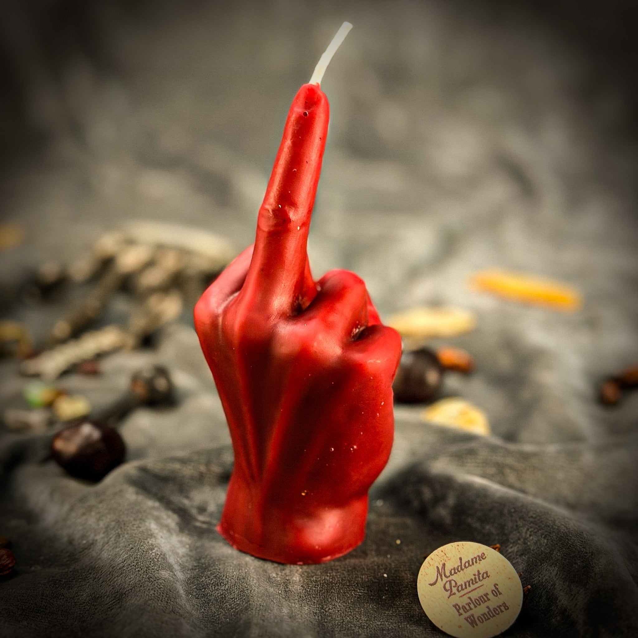 Beeswax Middle Finger Spell Candle