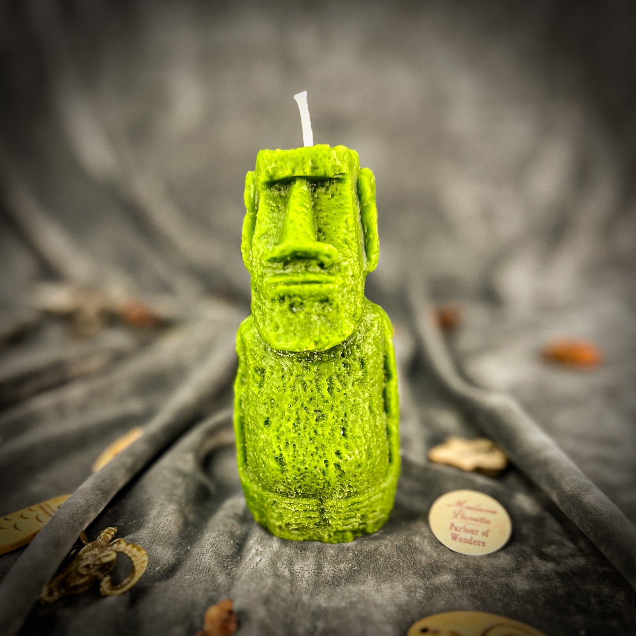 Beeswax Moai Ancestral Power Spell Candle - Ancestors & Spirit Guide Protection