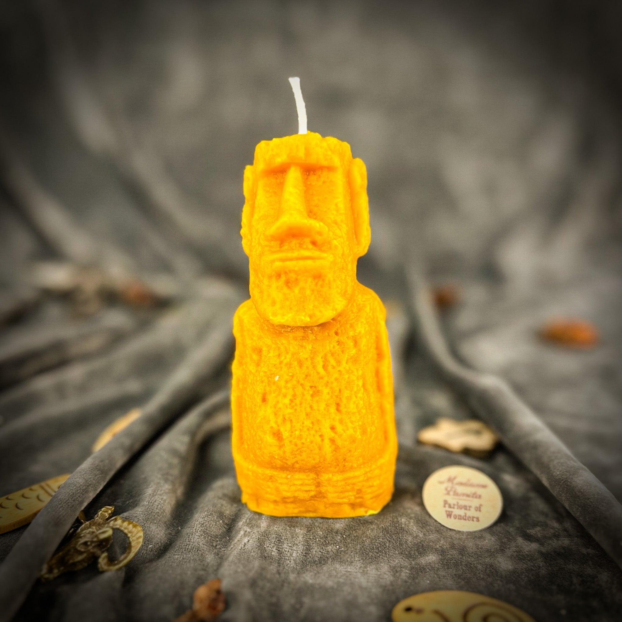 Beeswax Moai Ancestral Power Spell Candle - Ancestors & Spirit Guide Protection
