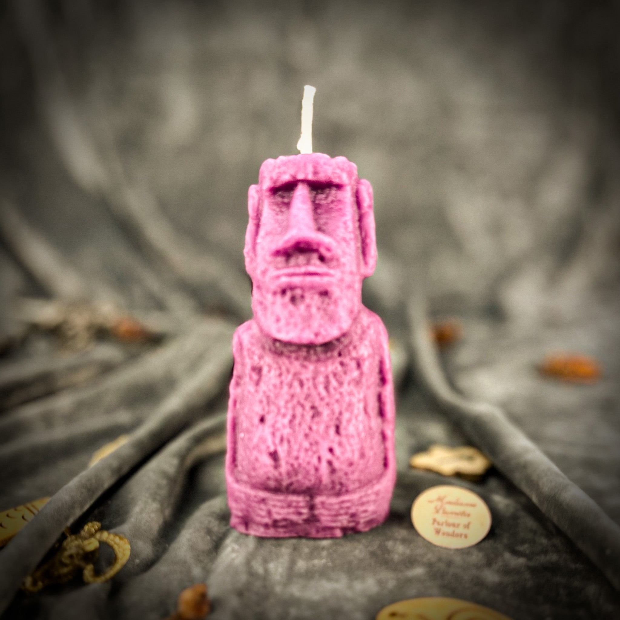 Beeswax Moai Ancestral Power Spell Candle - Ancestors & Spirit Guide Protection