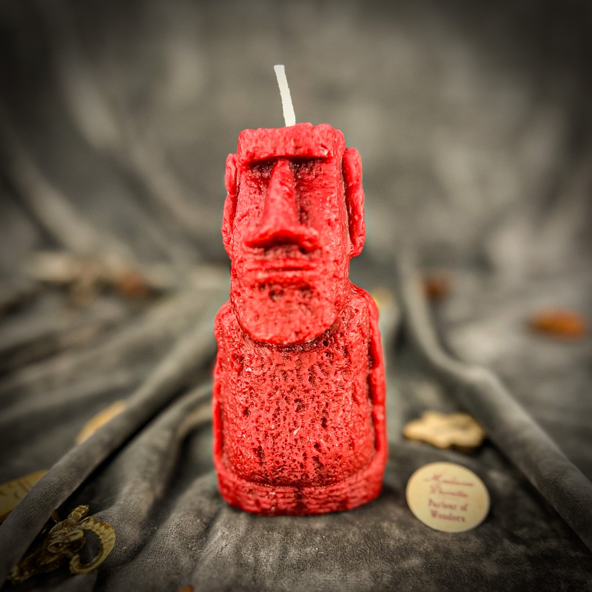 Beeswax Moai Ancestral Power Spell Candle - Ancestors & Spirit Guide Protection