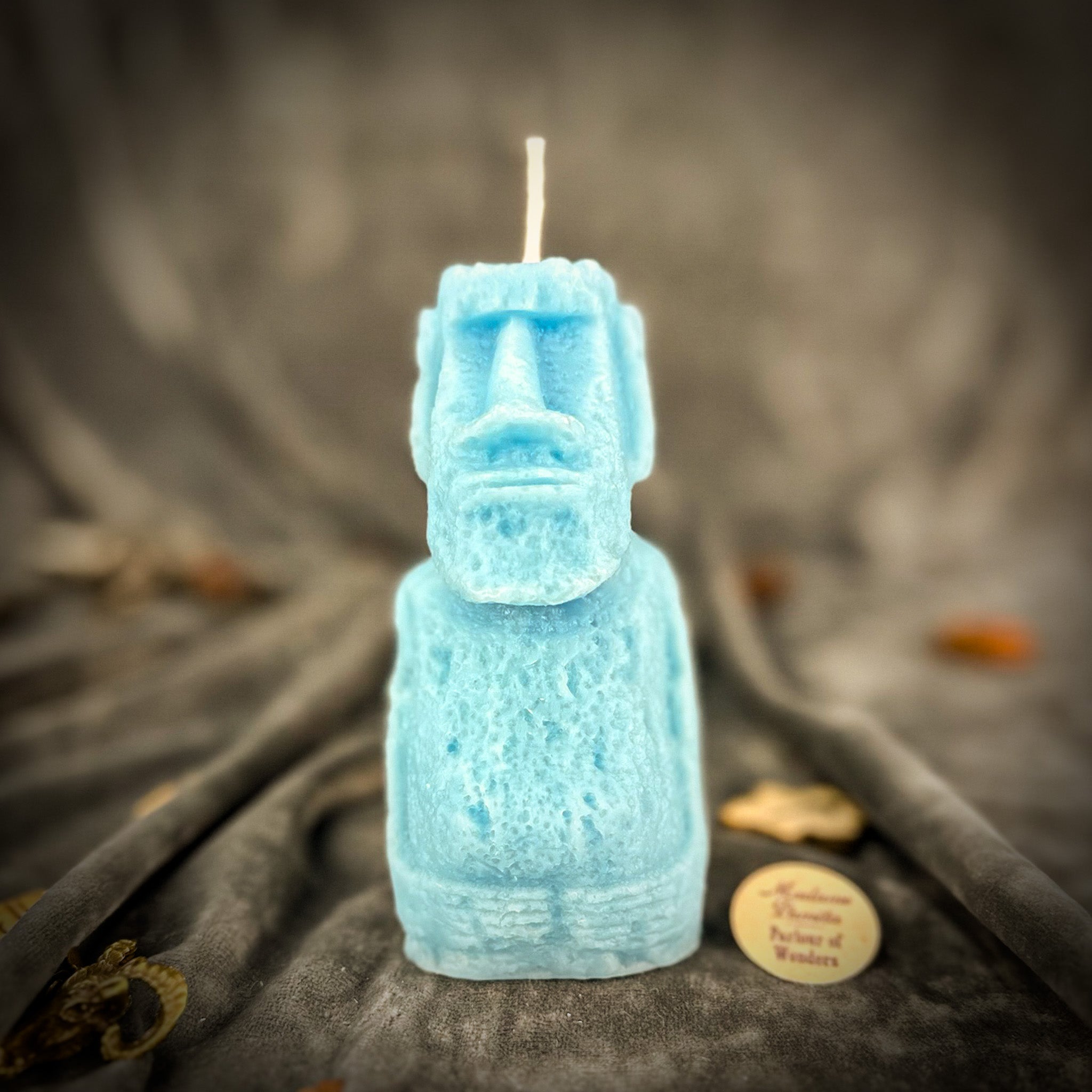 Beeswax Moai Ancestral Power Spell Candle - Ancestors & Spirit Guide Protection