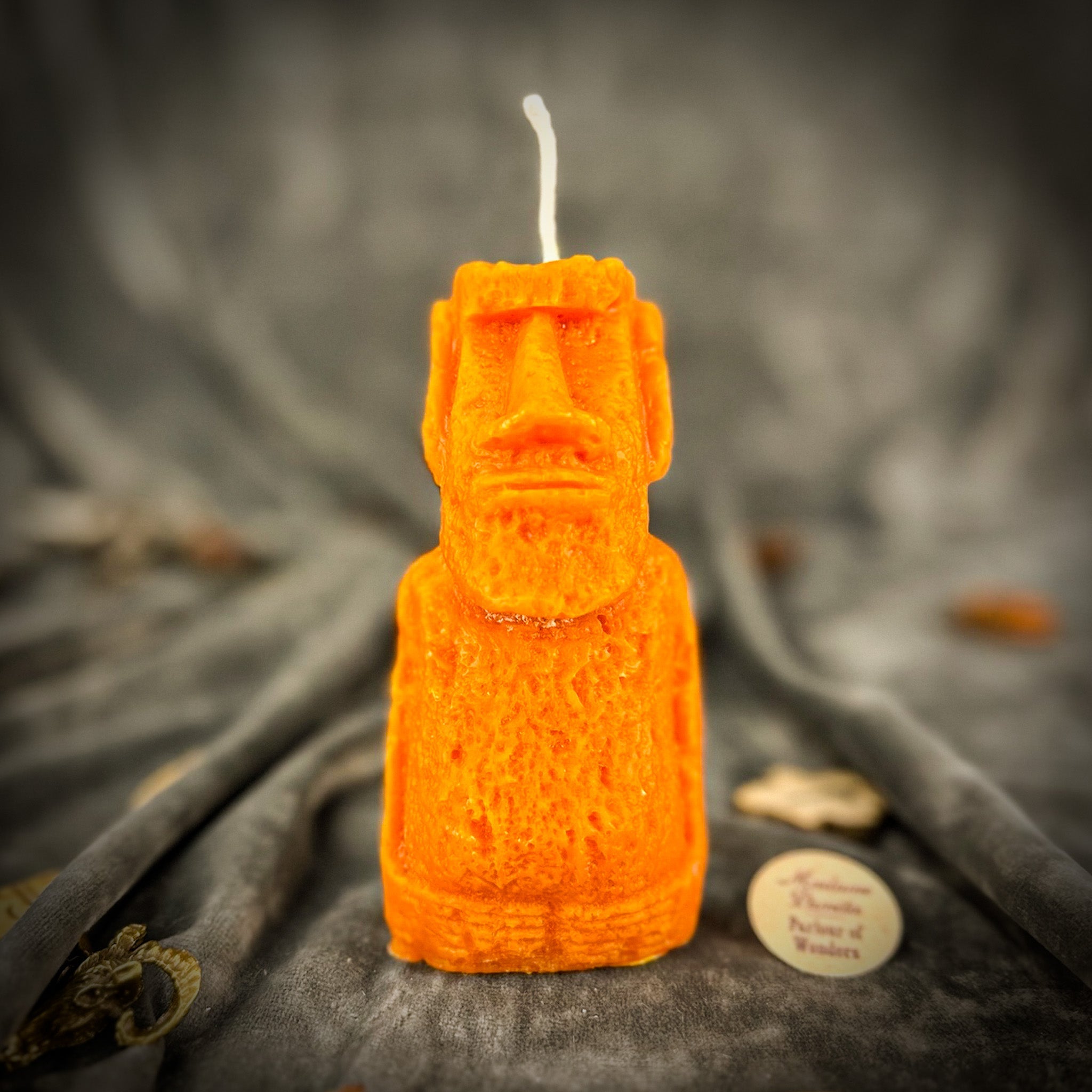 Beeswax Moai Ancestral Power Spell Candle - Ancestors & Spirit Guide Protection