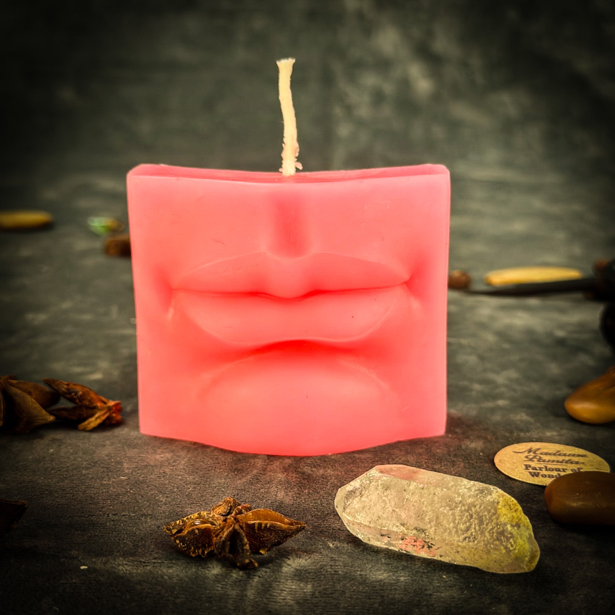 Beeswax Ex-Voto Mouth Spell Candle