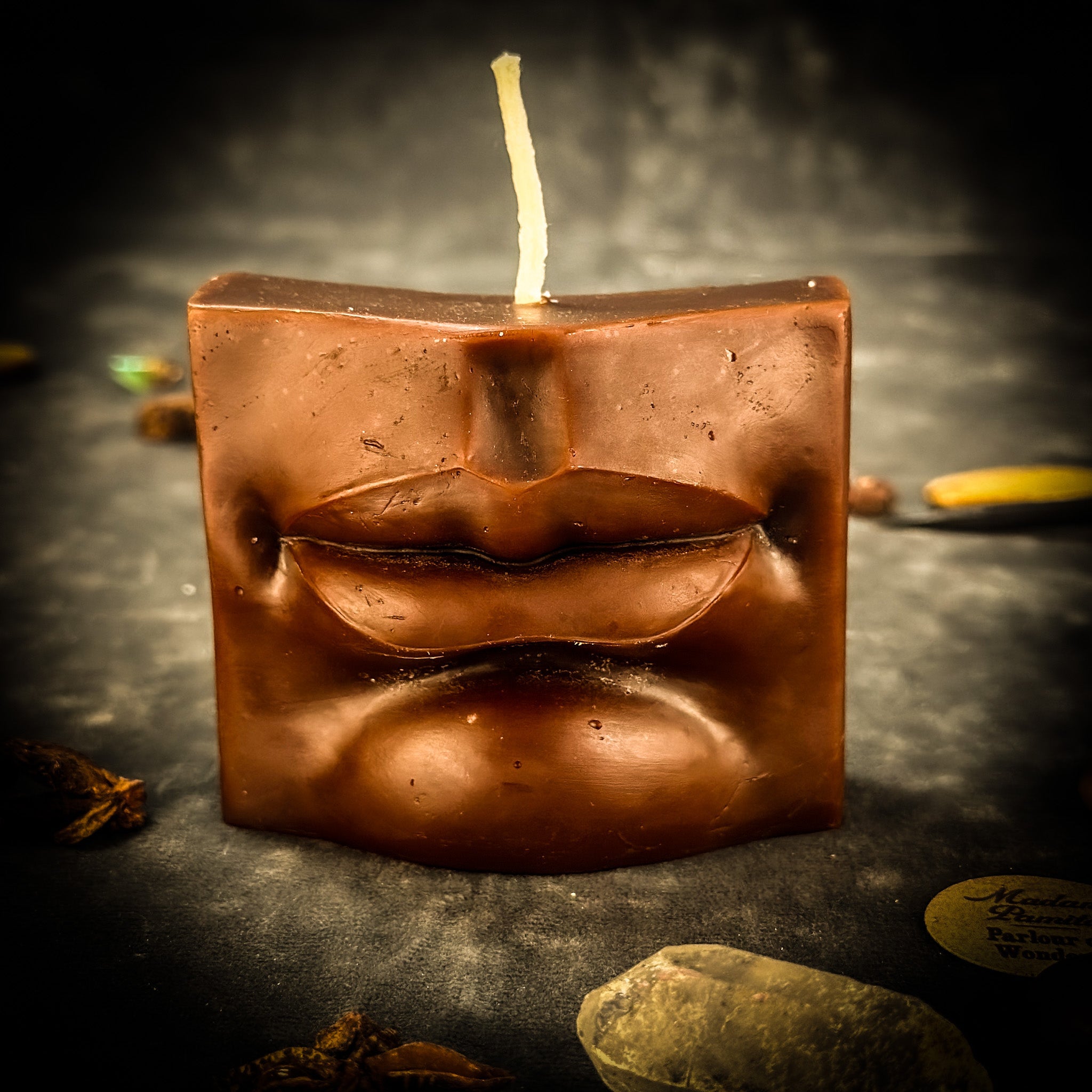 Beeswax Ex-Voto Mouth Spell Candle