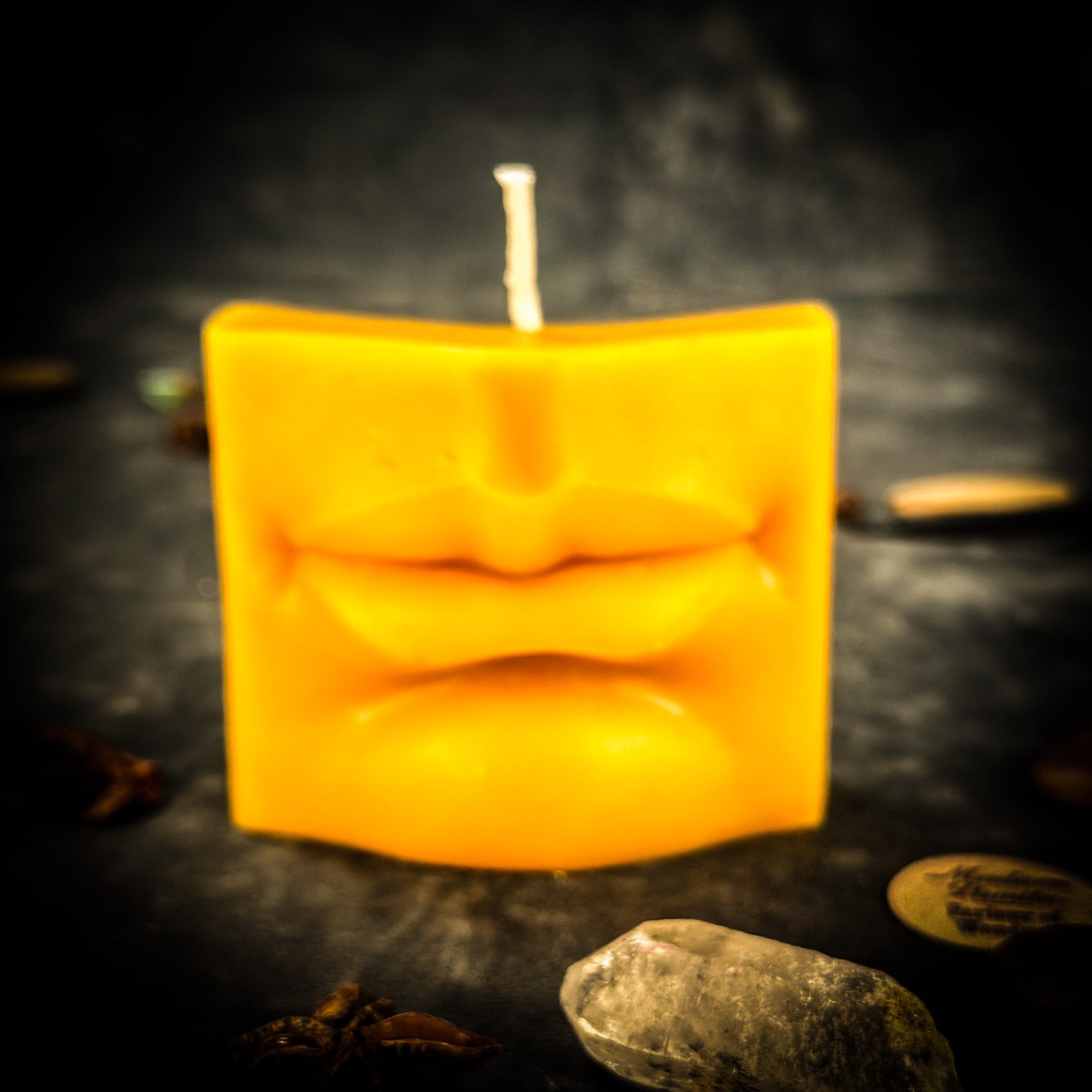 Beeswax Ex-Voto Mouth Spell Candle