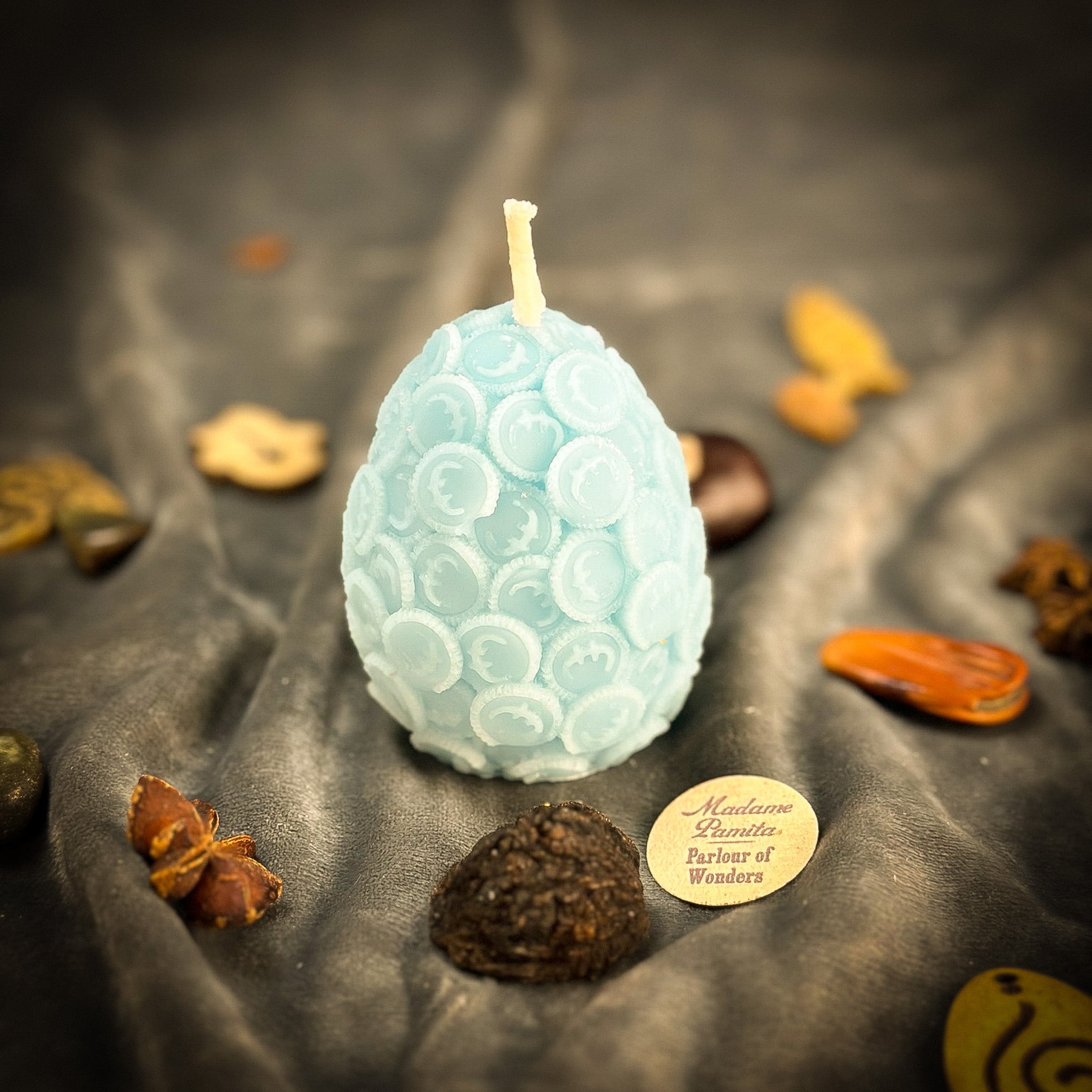 Beeswax Nest Egg Spell Candle