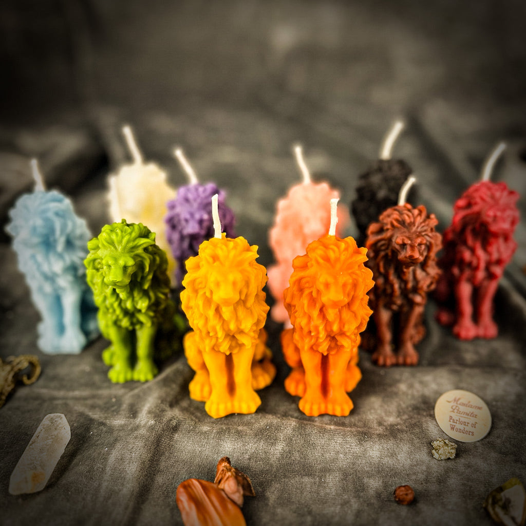 Beeswax Proud Lion Spell Candle