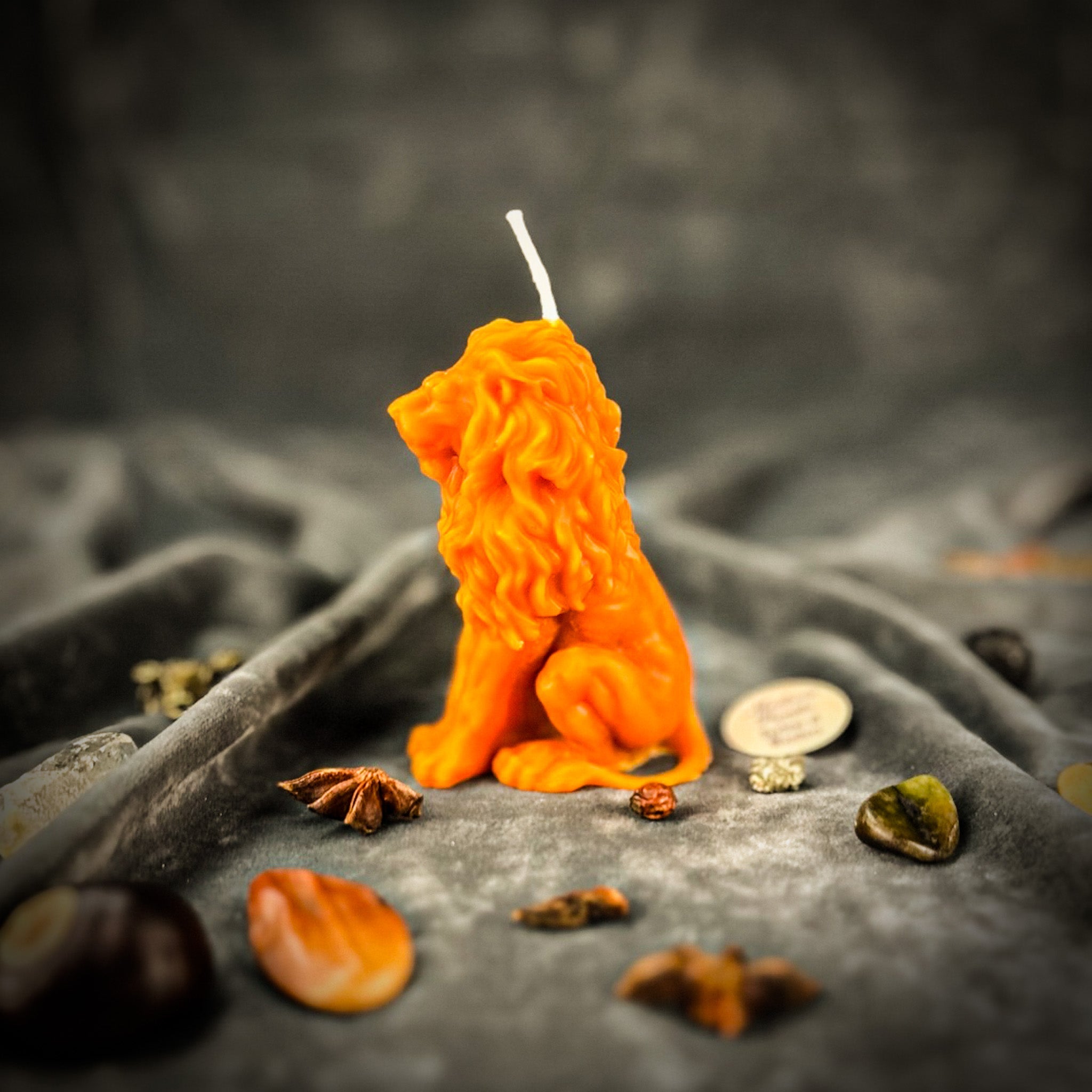 Beeswax Proud Lion Spell Candle