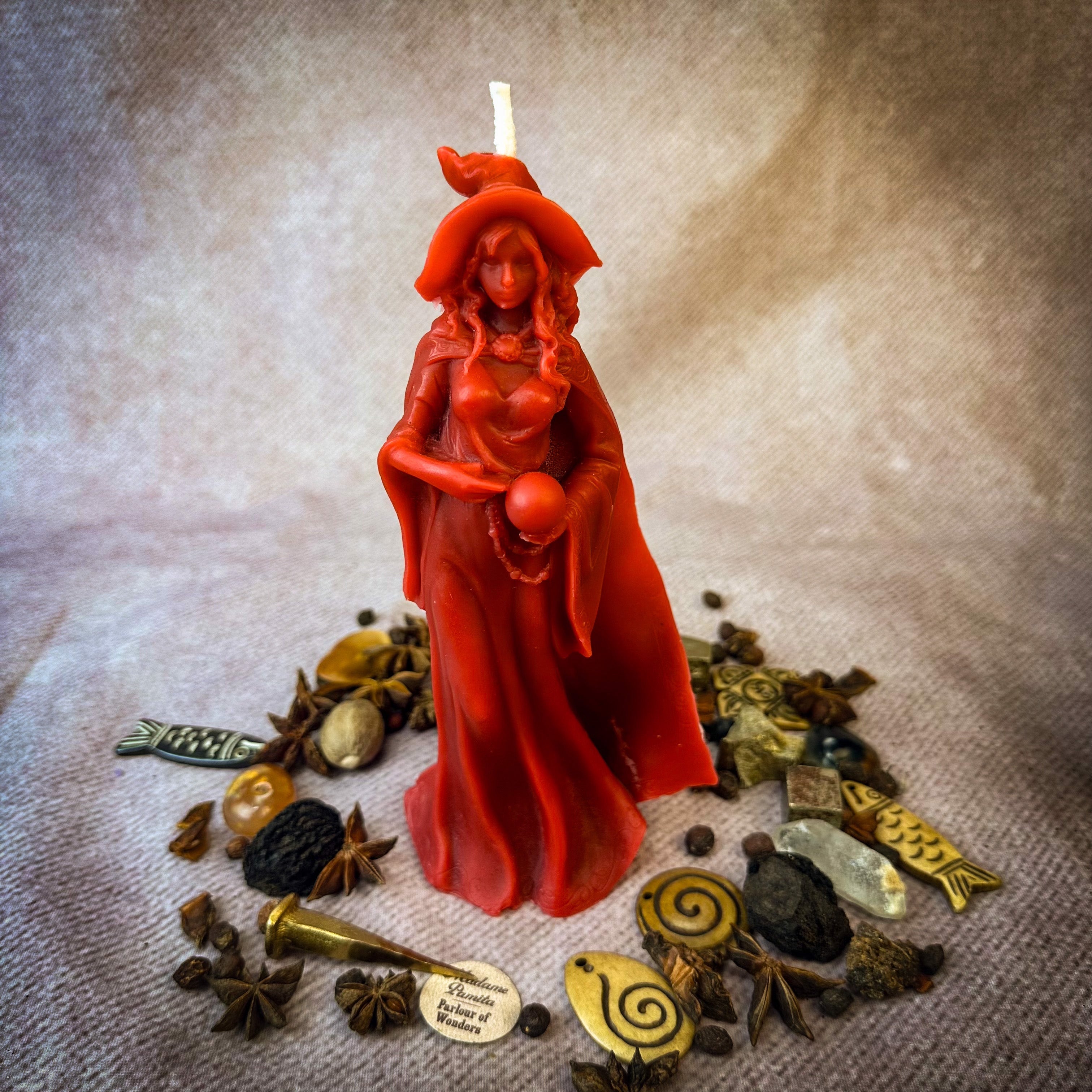 Limited Edition Beeswax Queen of the Witches Spell Candle