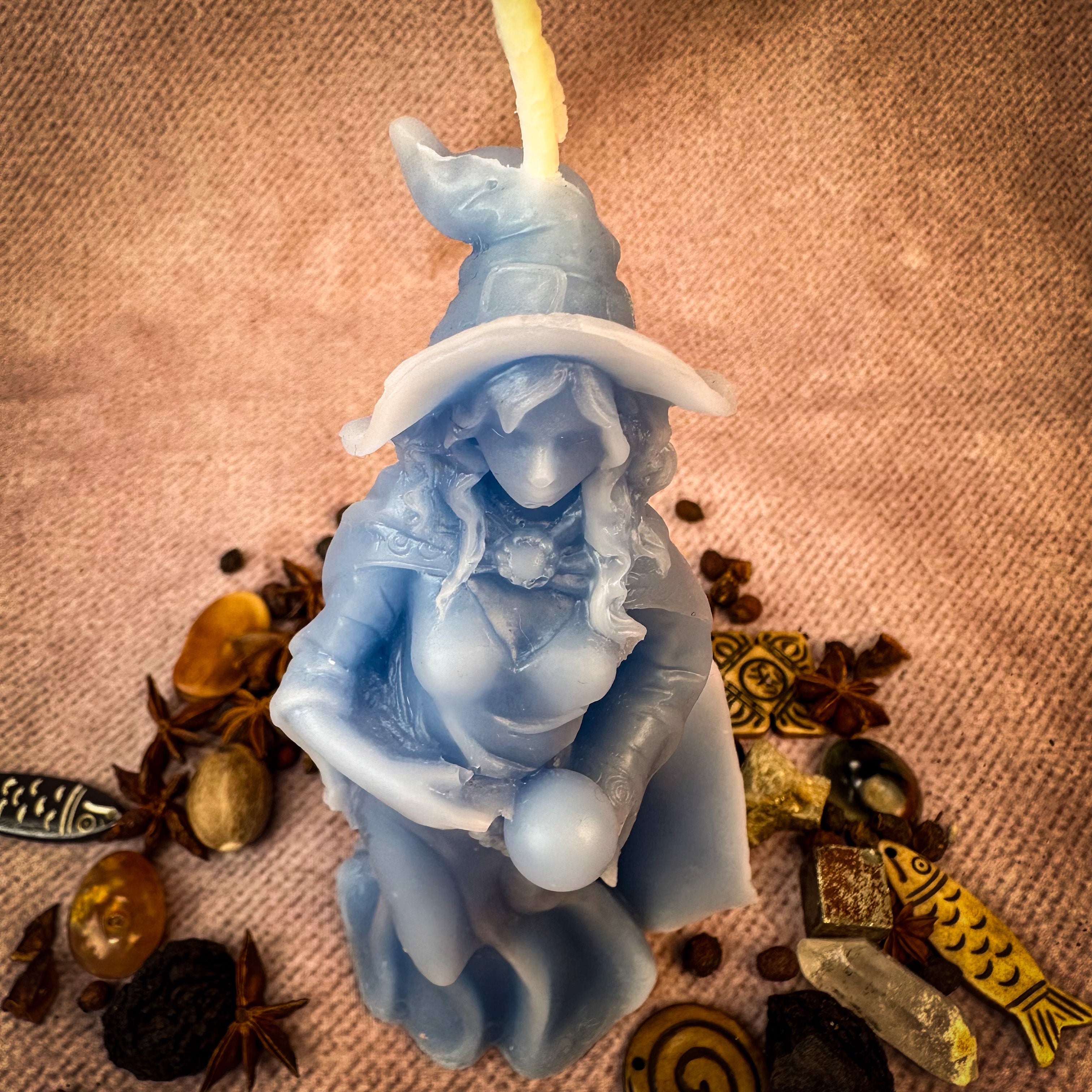 Limited Edition Beeswax Queen of the Witches Spell Candle