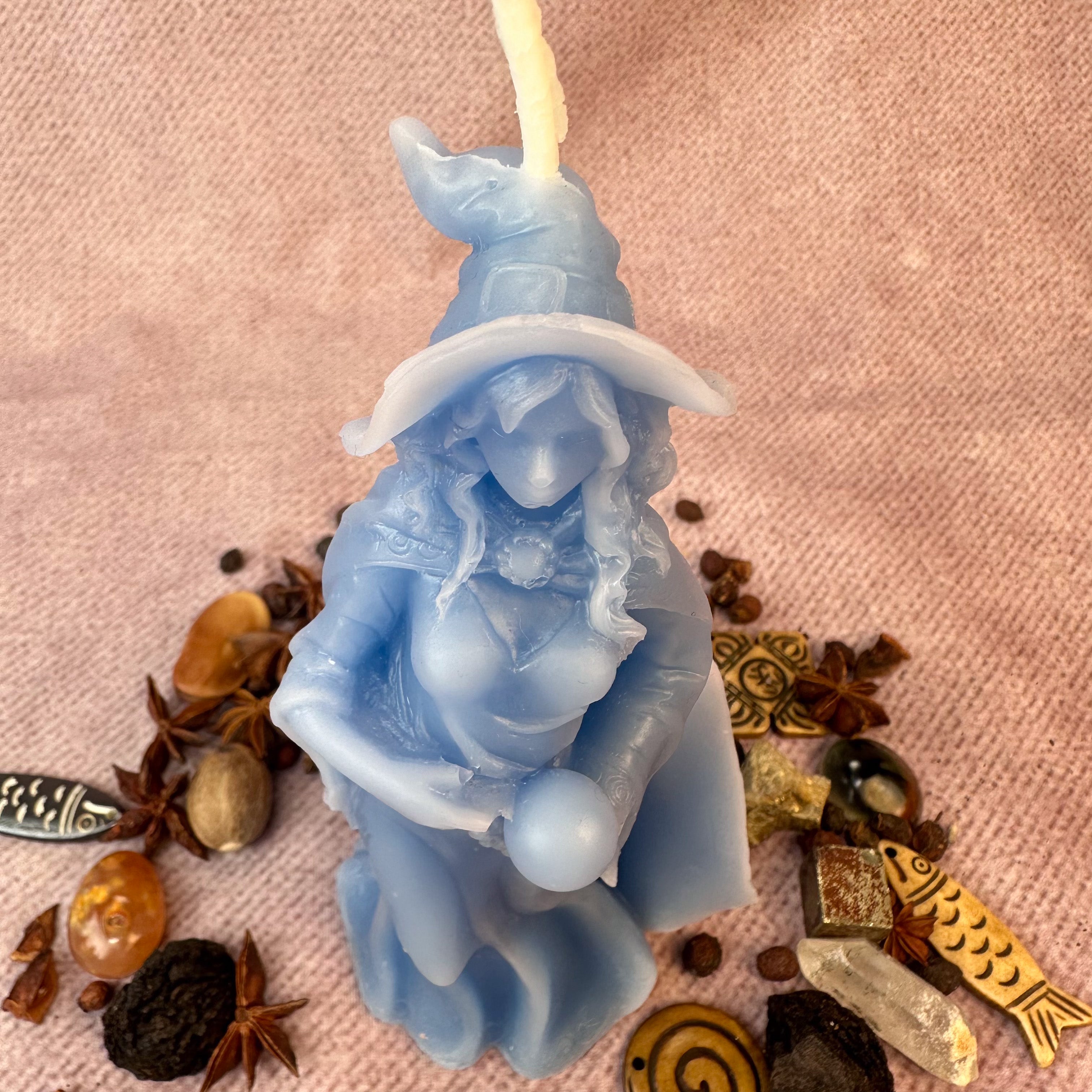 Limited Edition Beeswax Queen of the Witches Spell Candle