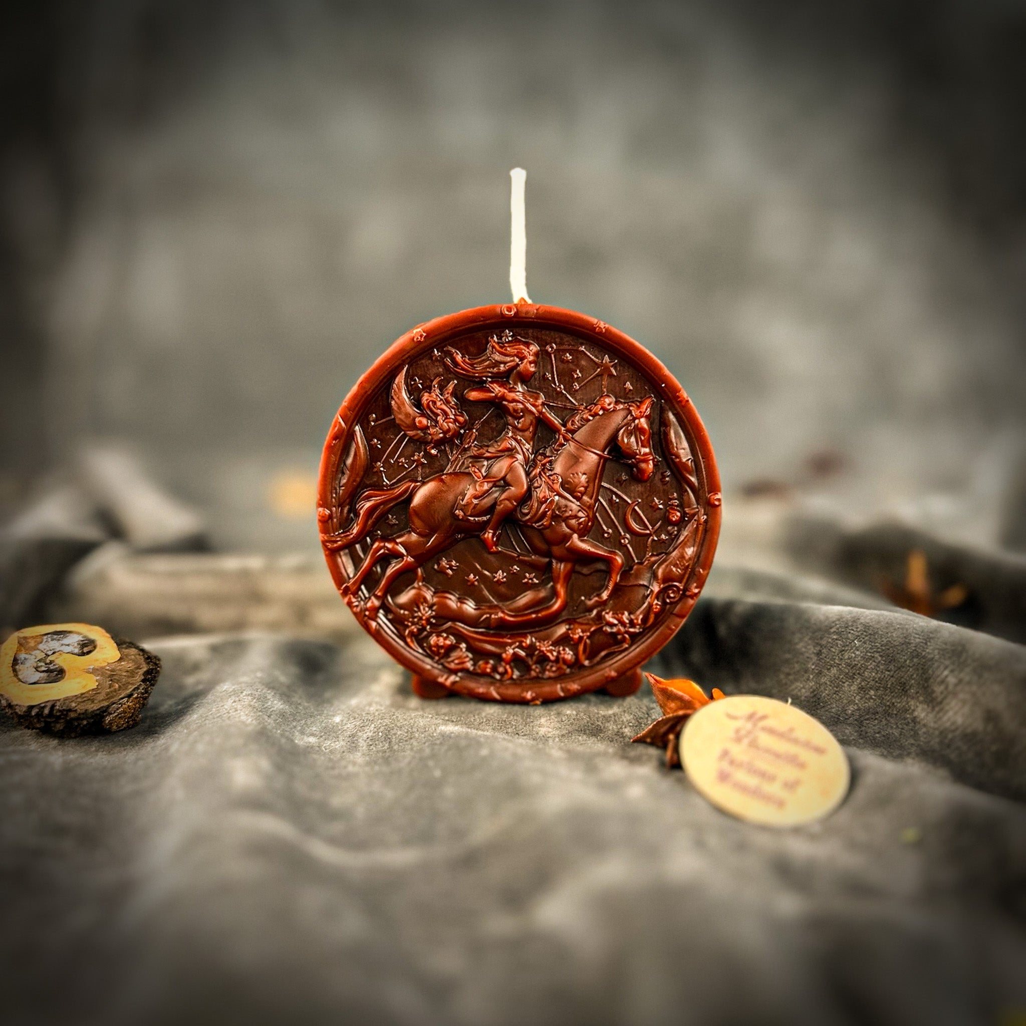 Beeswax Sagittarius Archer Zodiac Spell Candle