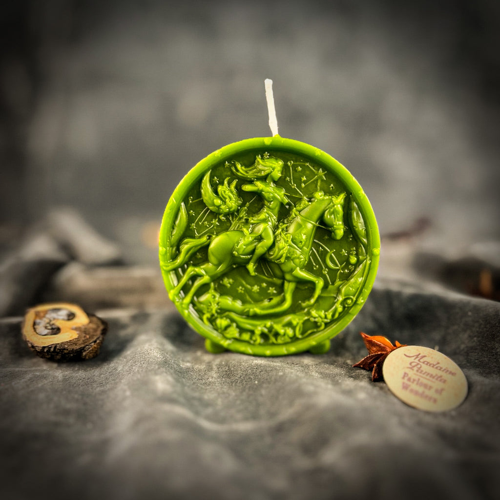 Beeswax Sagittarius Archer Zodiac Spell Candle