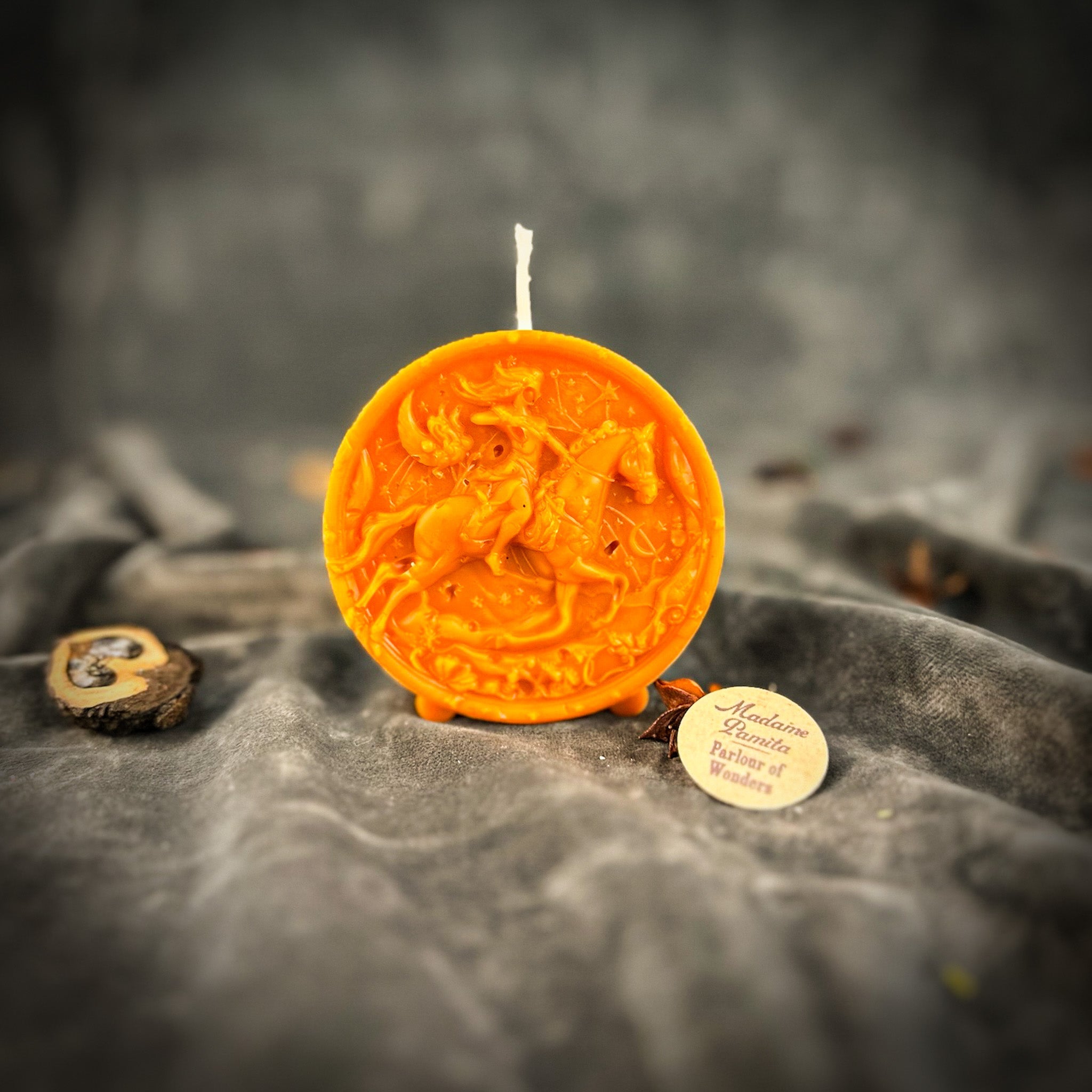 Beeswax Sagittarius Archer Zodiac Spell Candle