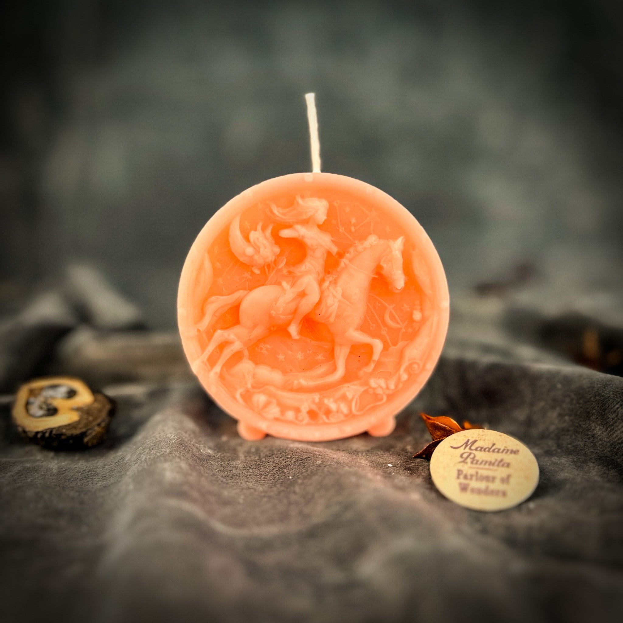 Beeswax Sagittarius Archer Zodiac Spell Candle