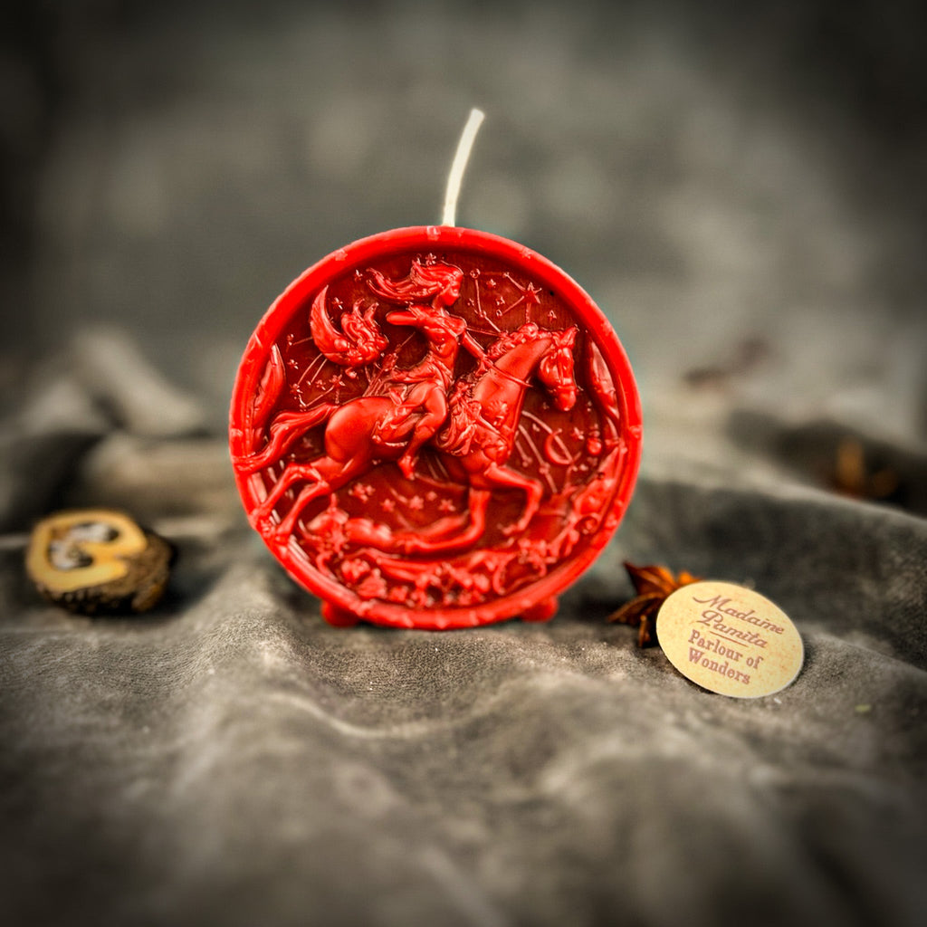 Beeswax Sagittarius Archer Zodiac Spell Candle