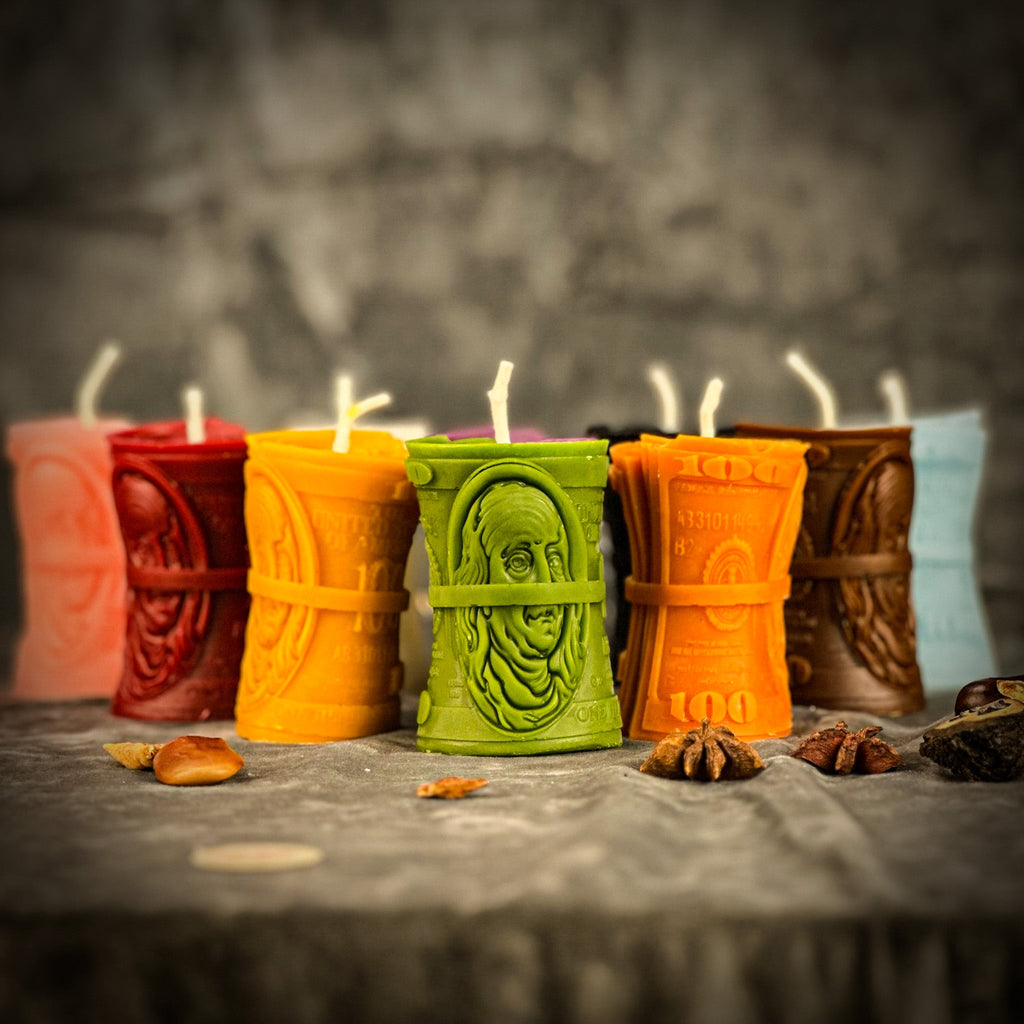 Beeswax Pay Me Spell Candle