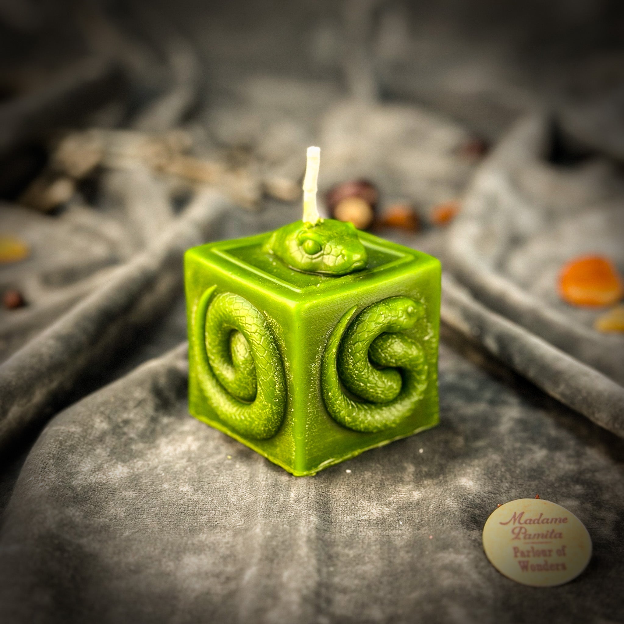 Beeswax Snake of Transformation Spell Candle
