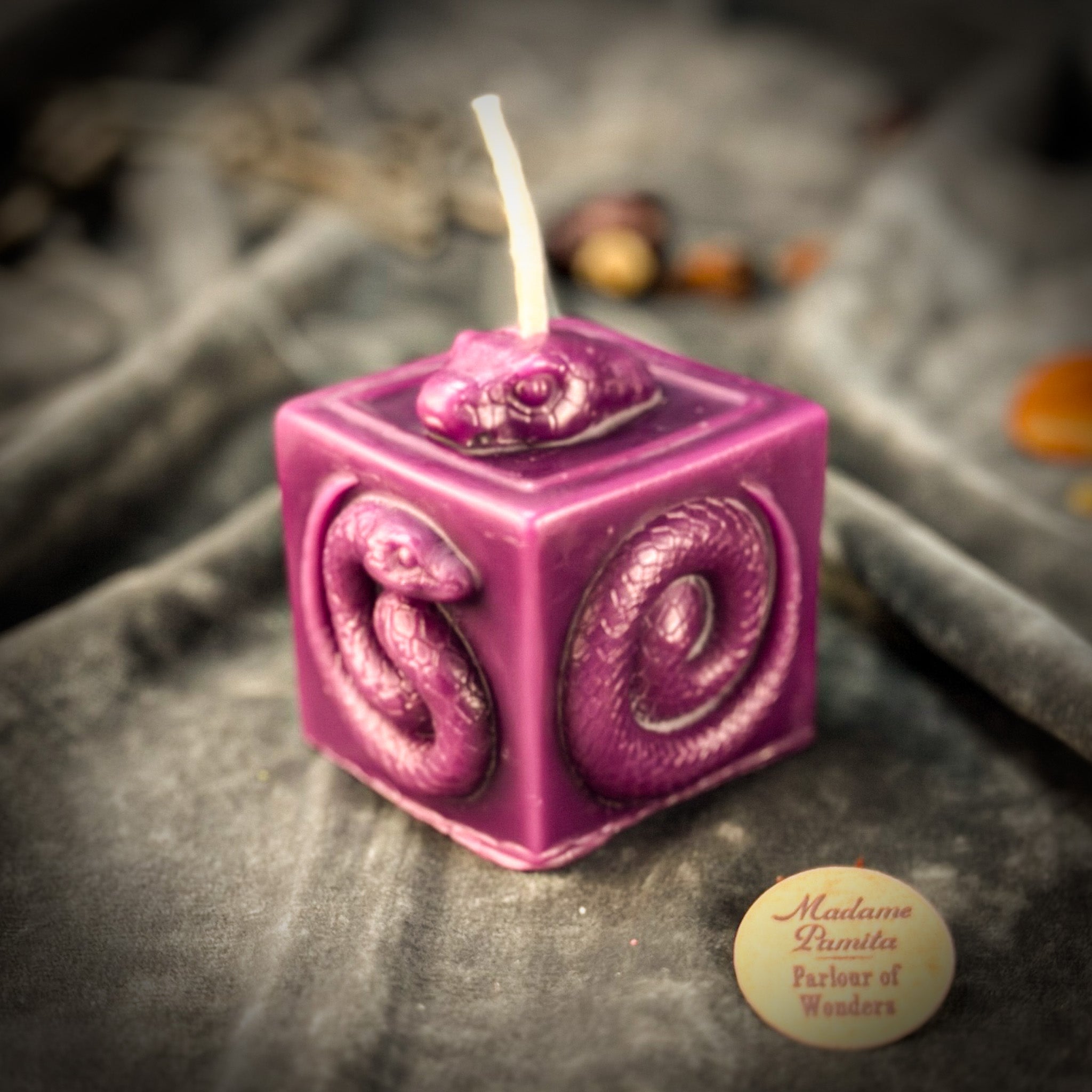 Beeswax Snake of Transformation Spell Candle