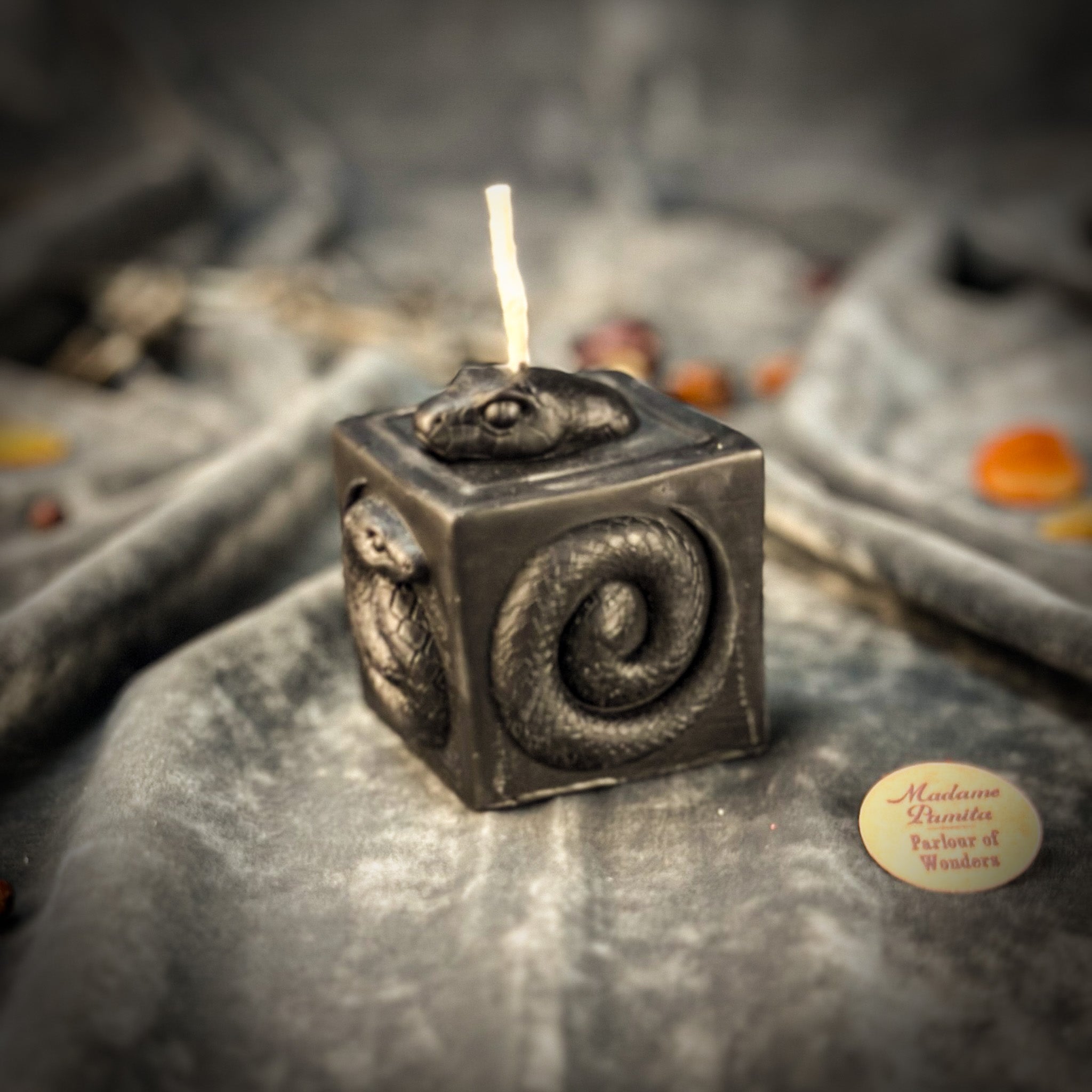 Beeswax Snake of Transformation Spell Candle