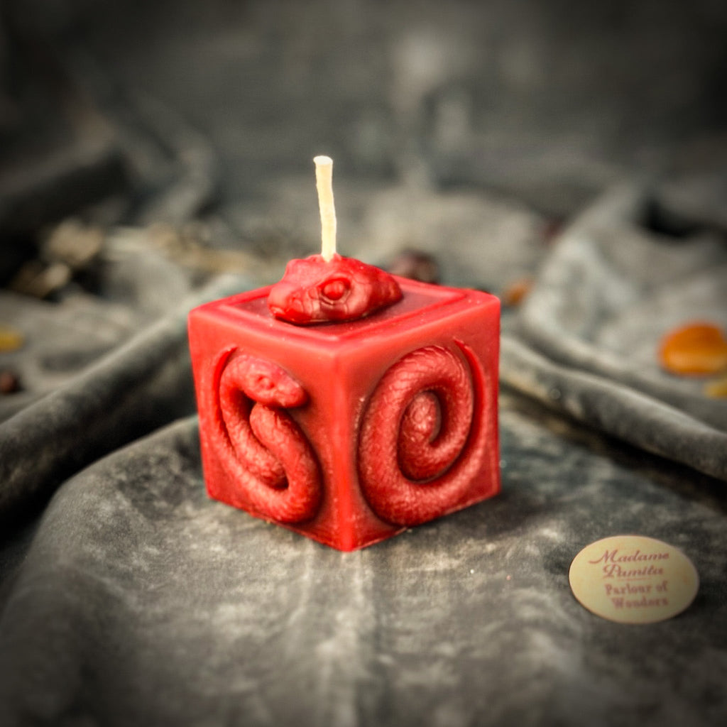 Beeswax Snake of Transformation Spell Candle
