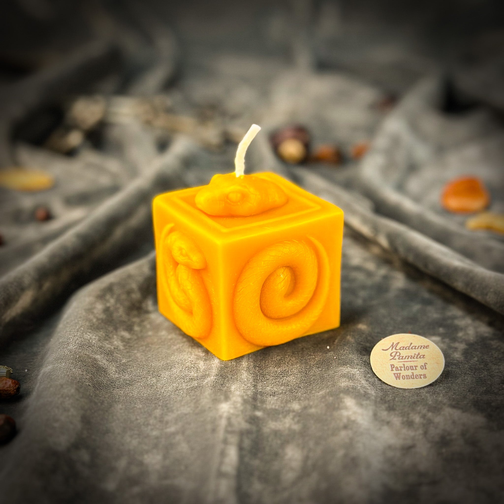Beeswax Snake of Transformation Spell Candle