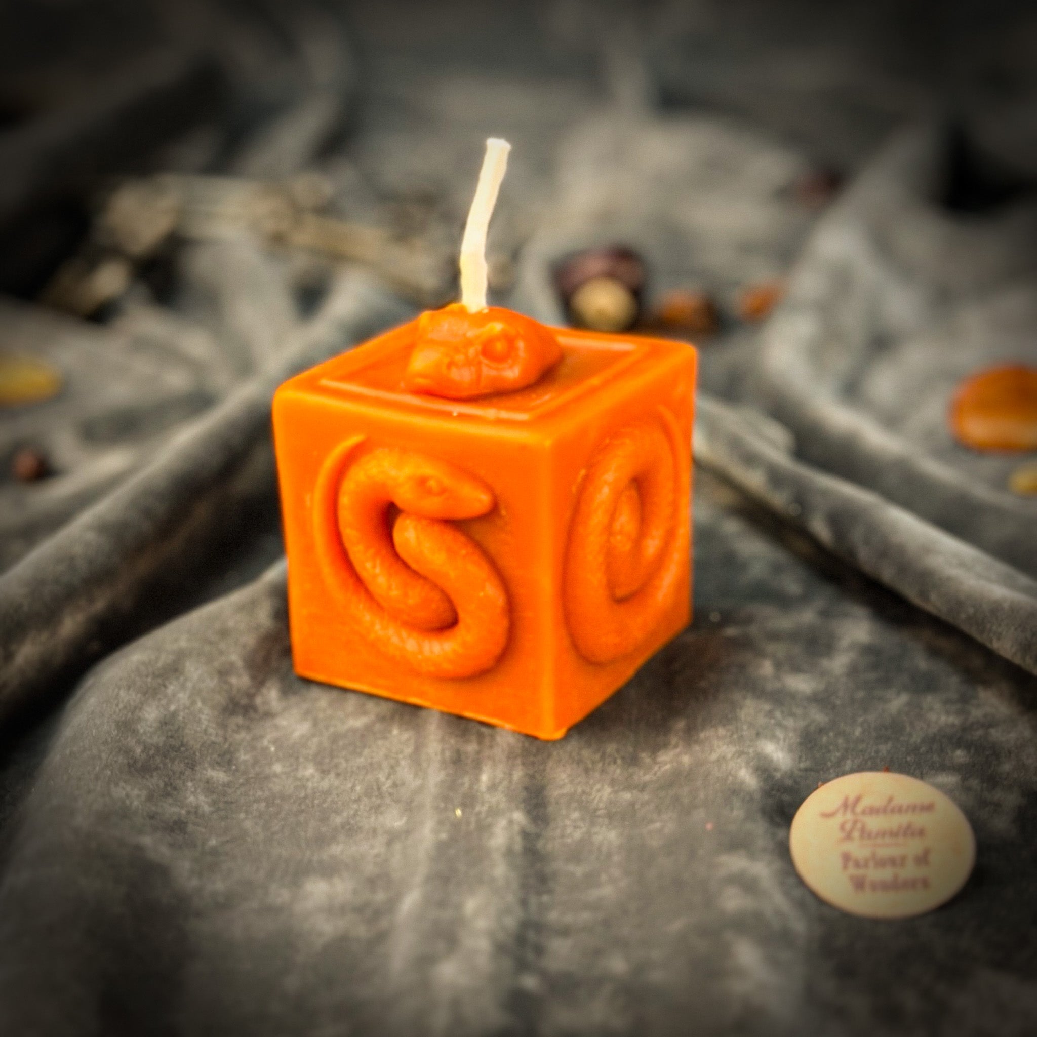 Beeswax Snake of Transformation Spell Candle
