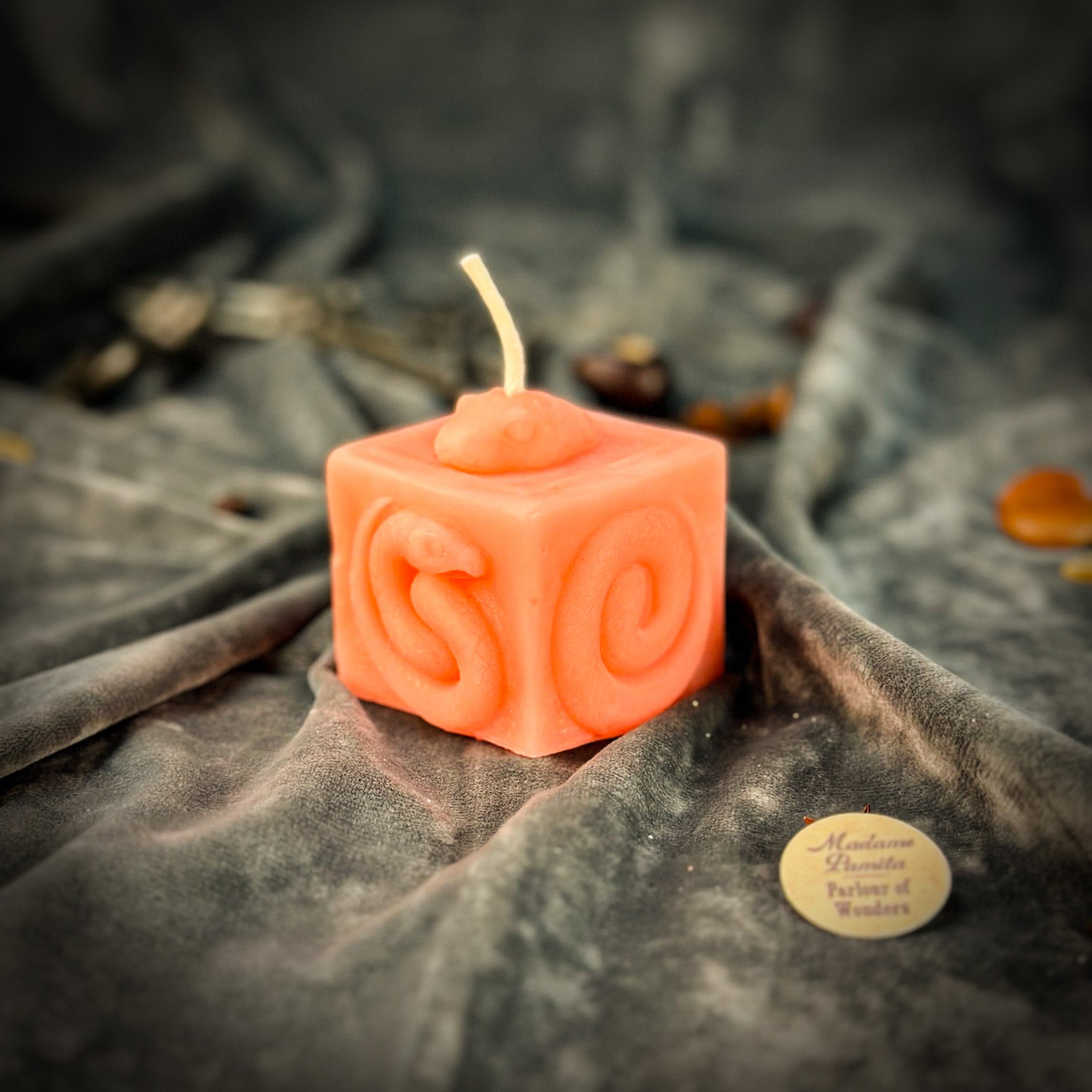 Beeswax Snake of Transformation Spell Candle
