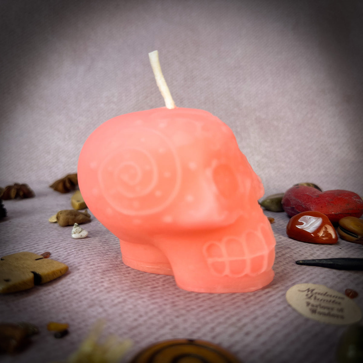 Sugar Skull Candle Spell Kit – Día de los Muertos Ancestor & Remembrance Magic