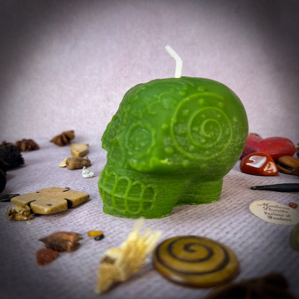 Sugar Skull Candle Spell Kit – Día de los Muertos Ancestor & Remembrance Magic