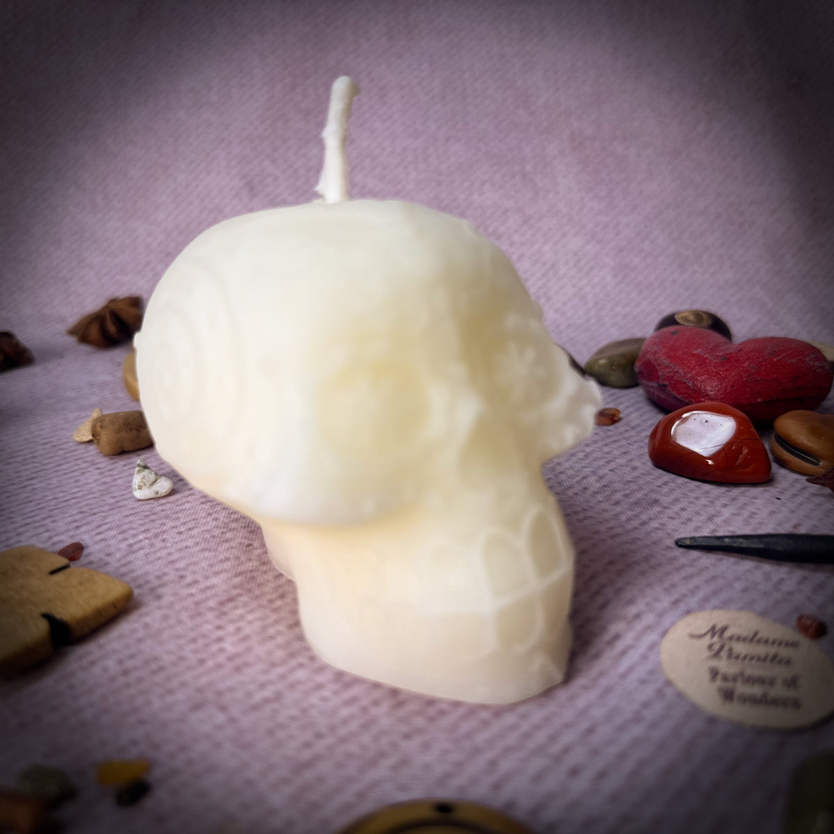 Sugar Skull Candle Spell Kit – Día de los Muertos Ancestor & Remembrance Magic