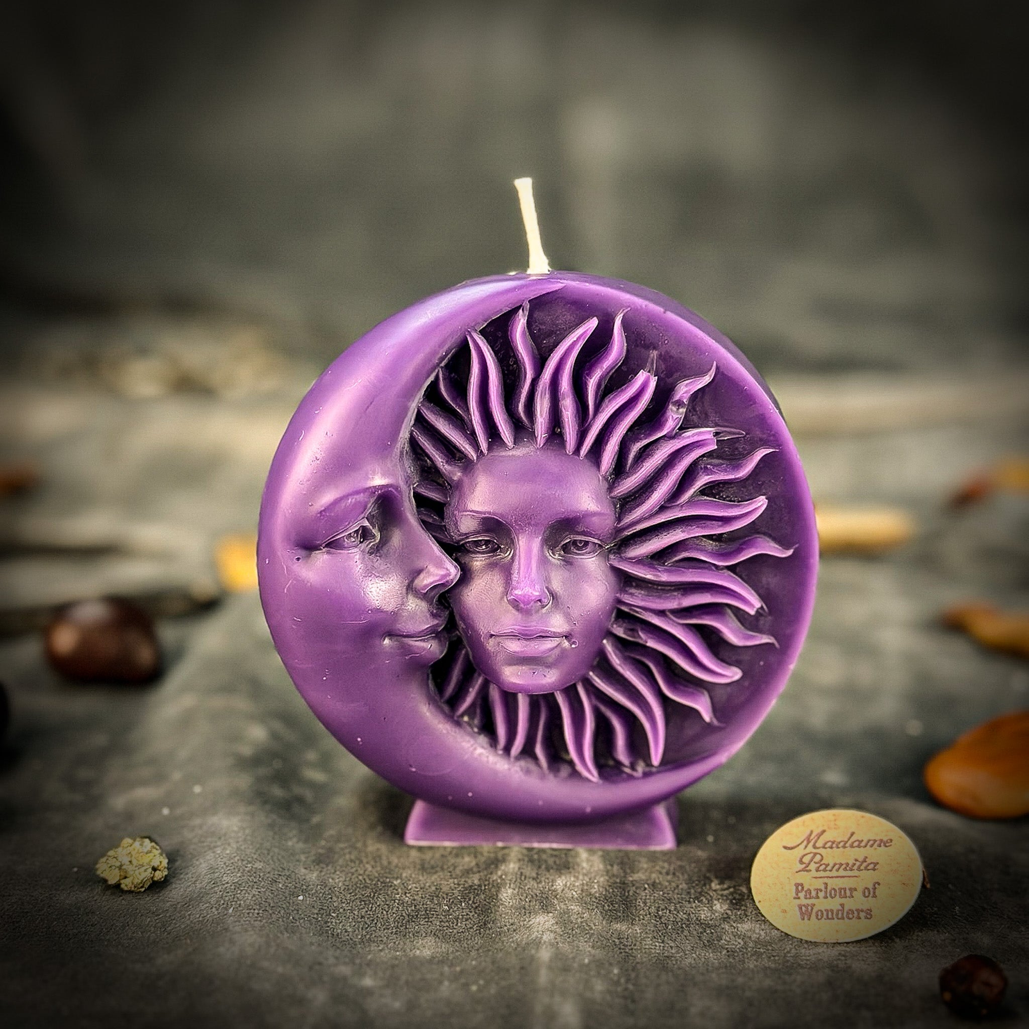 Beeswax Equinox and Solstice Spell Candle