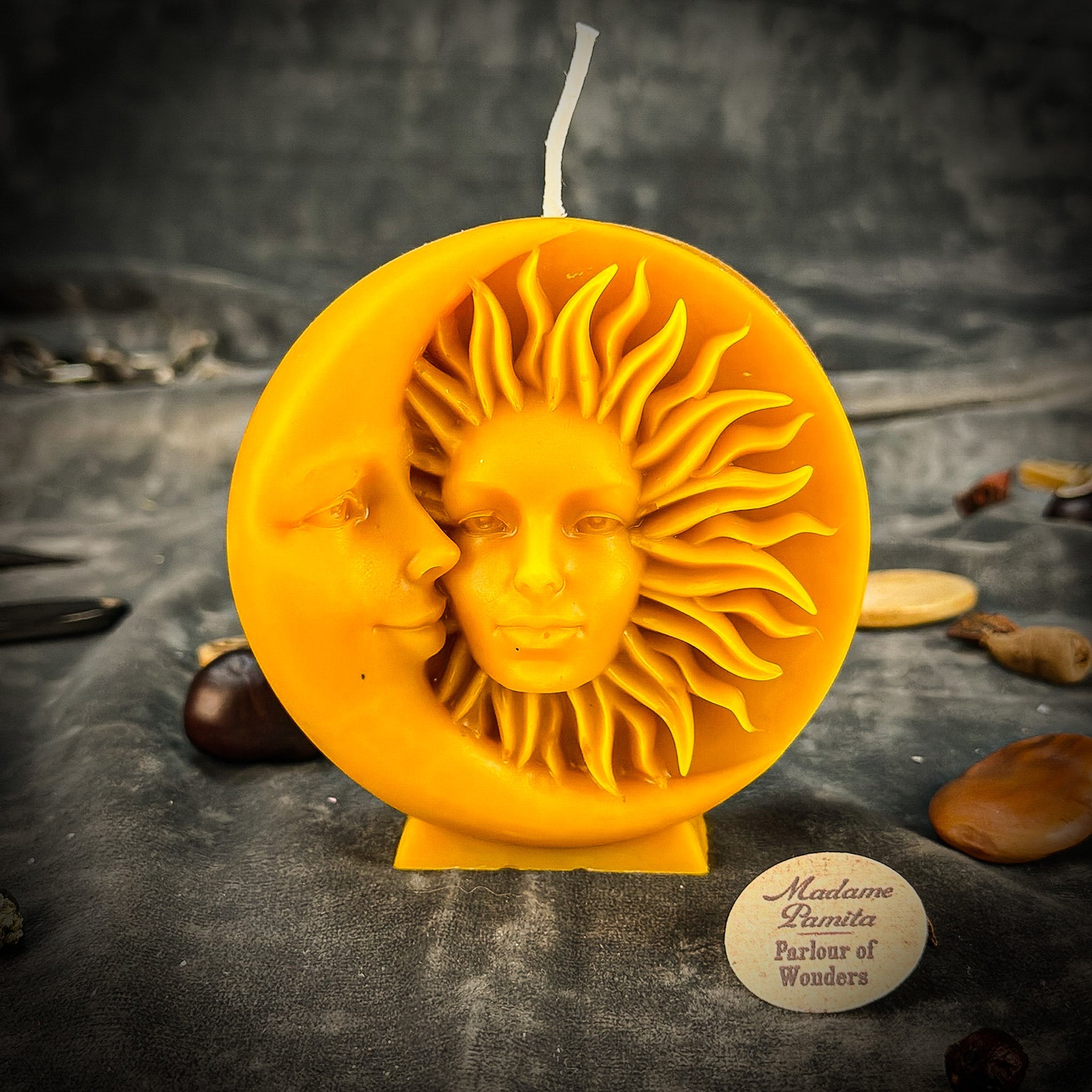 Beeswax Equinox and Solstice Spell Candle