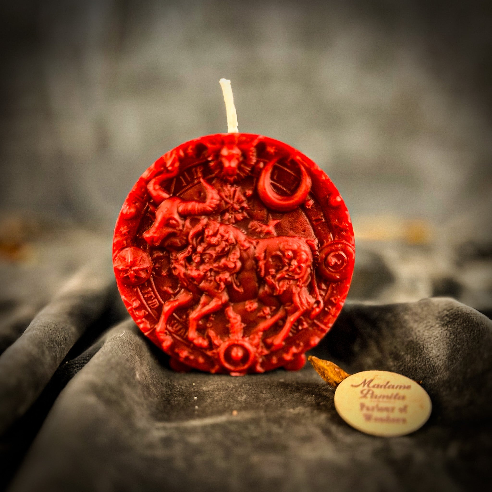 Beeswax Taurus Bull Zodiac Spell Candle