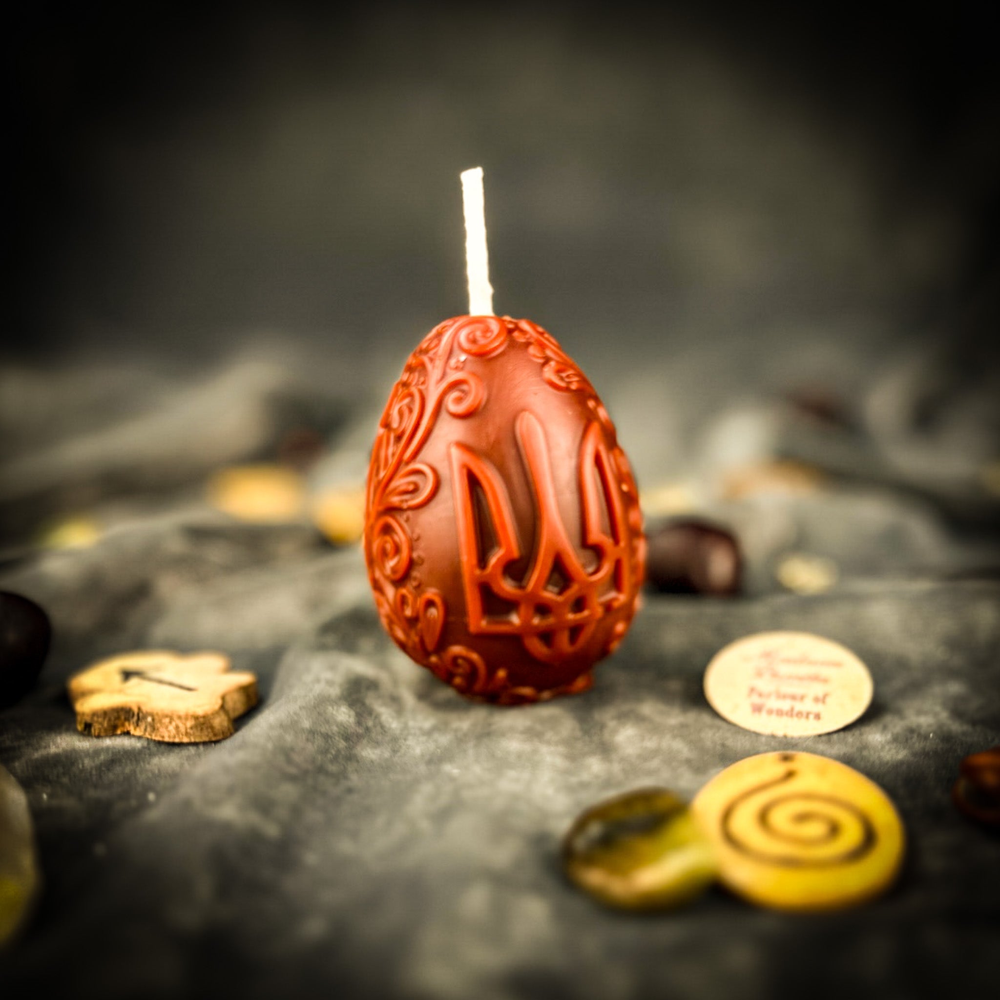 Ukrainian Tryzub Candle Spell Kit - Protection & Resilience