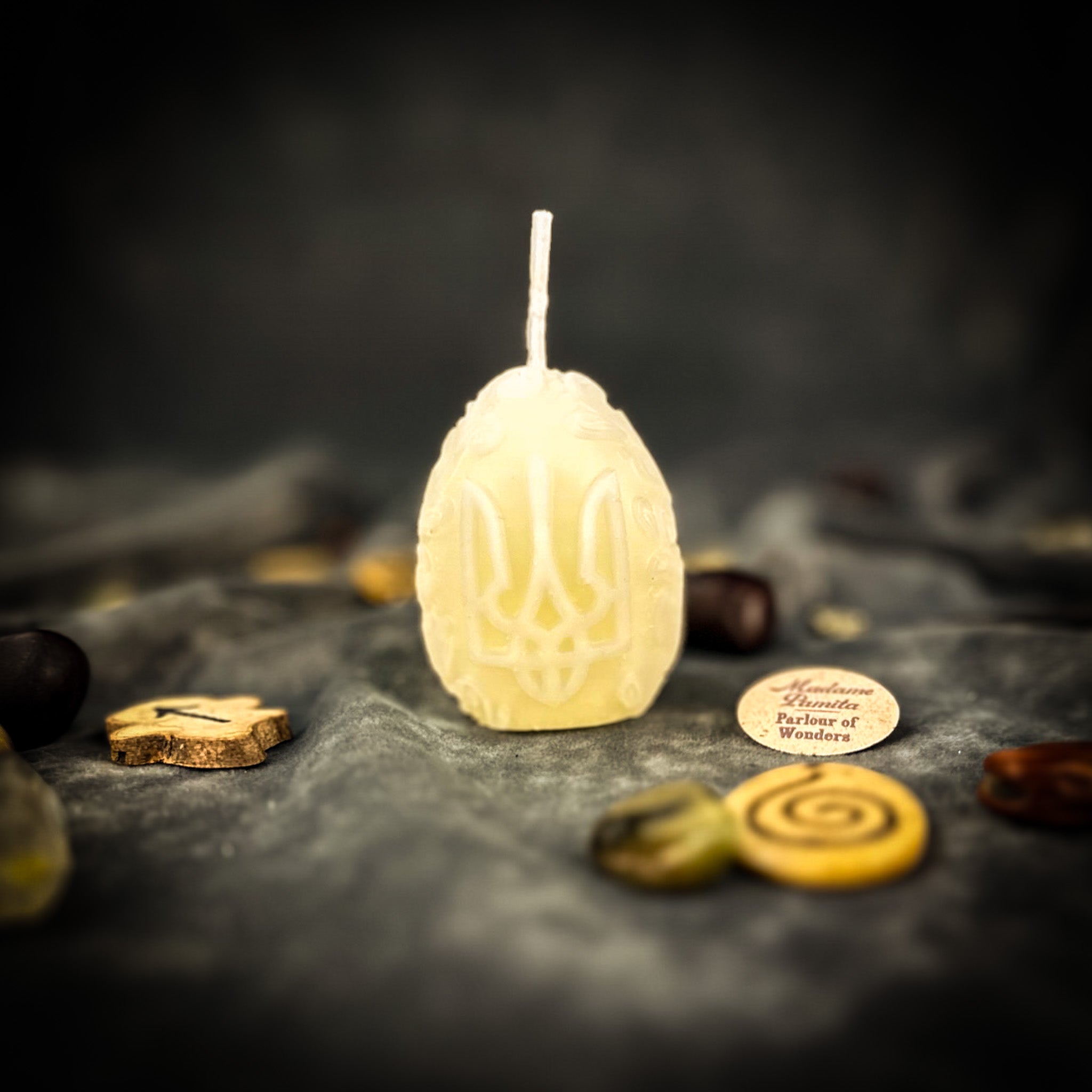 Ukrainian Tryzub Candle Spell Kit - Protection & Resilience