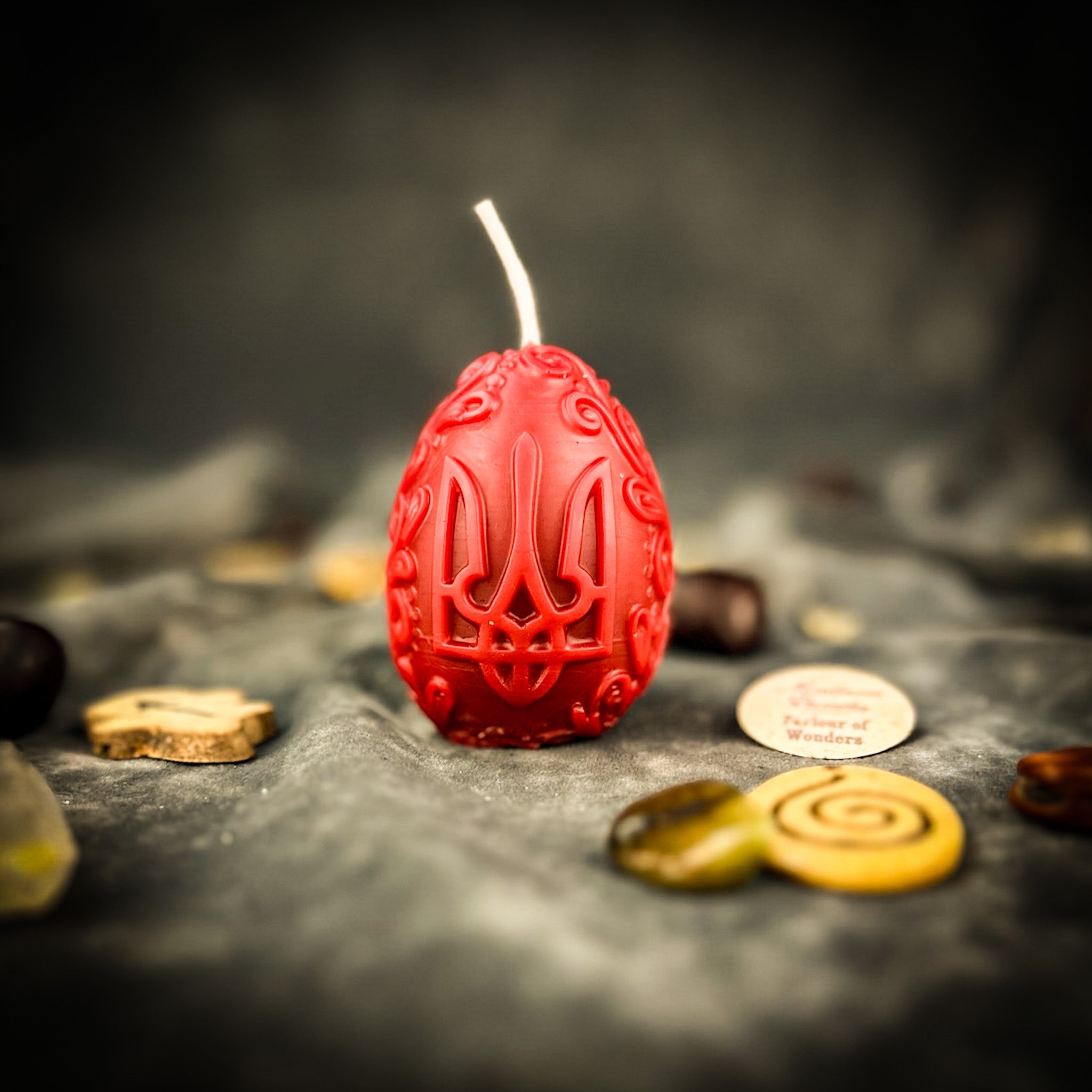 Ukrainian Tryzub Candle Spell Kit - Protection & Resilience