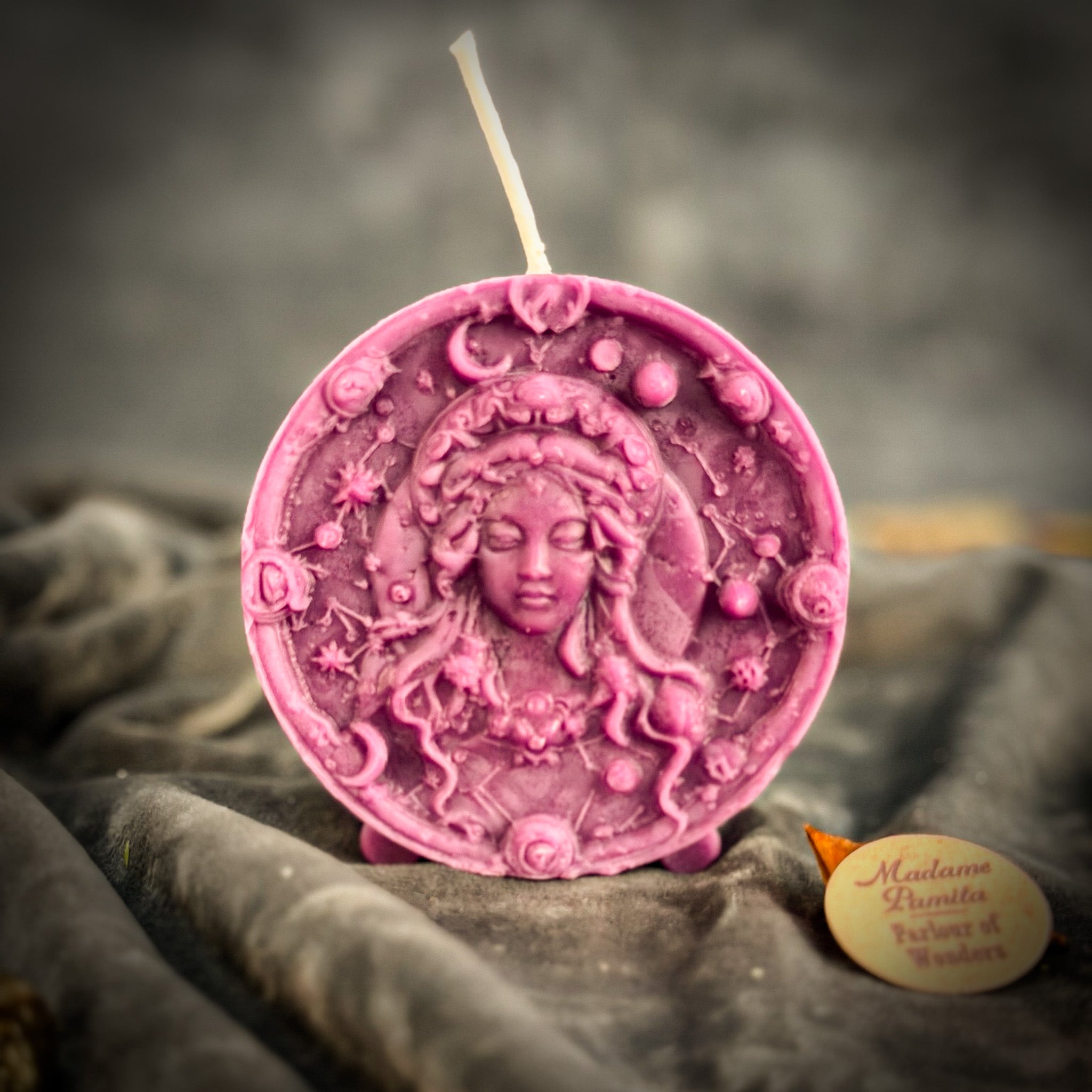 Beeswax Virgo Maiden Zodiac Spell Candle