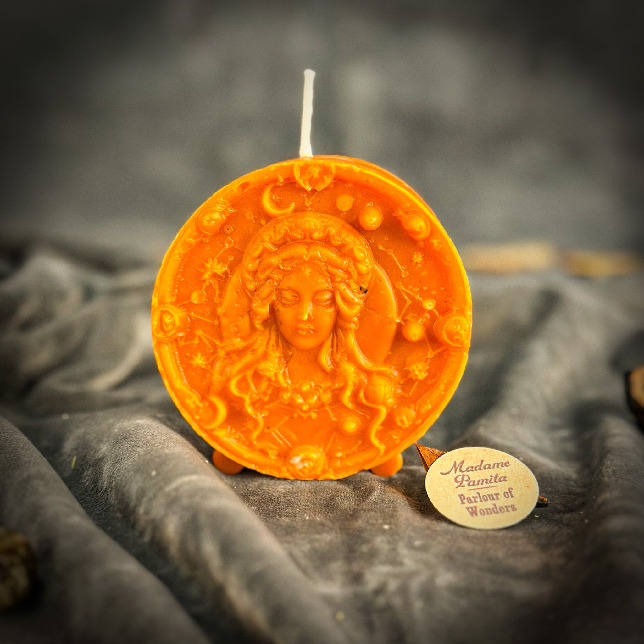 Beeswax Virgo Maiden Zodiac Spell Candle