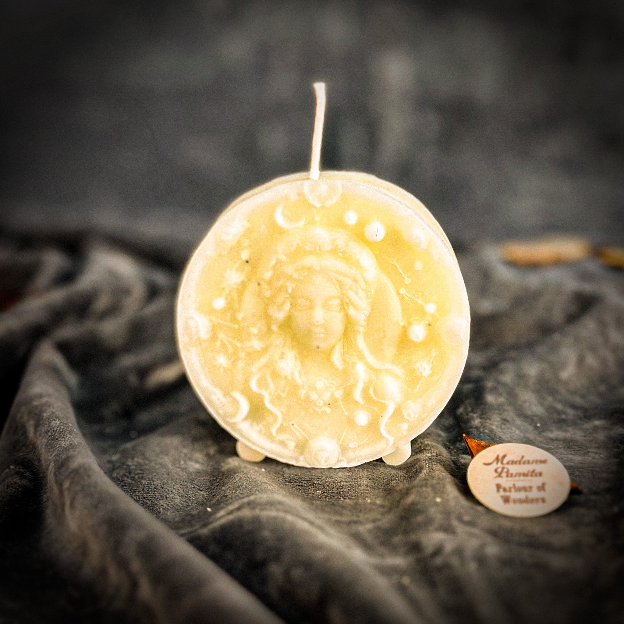 Beeswax Virgo Maiden Zodiac Spell Candle