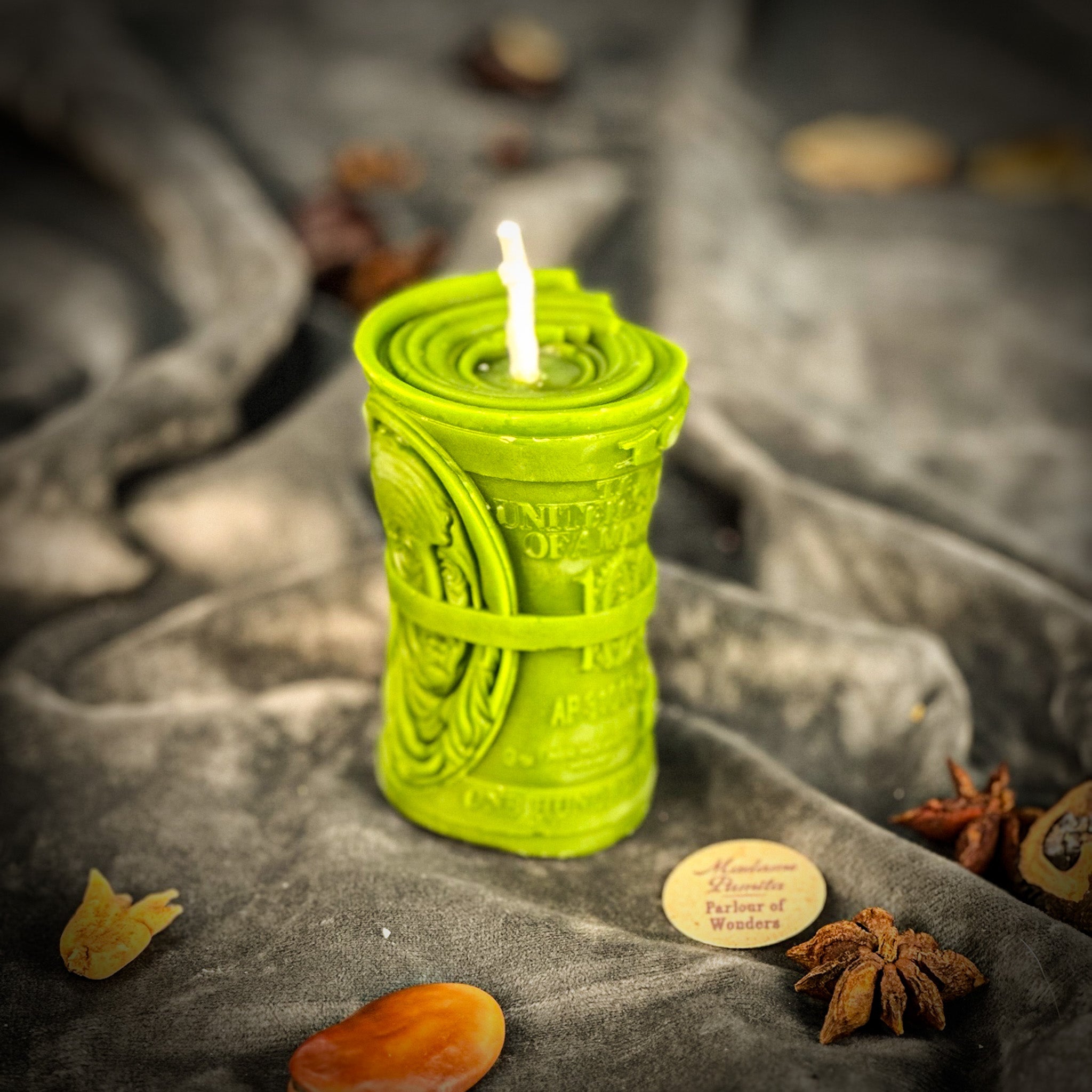 Beeswax Pay Me Spell Candle