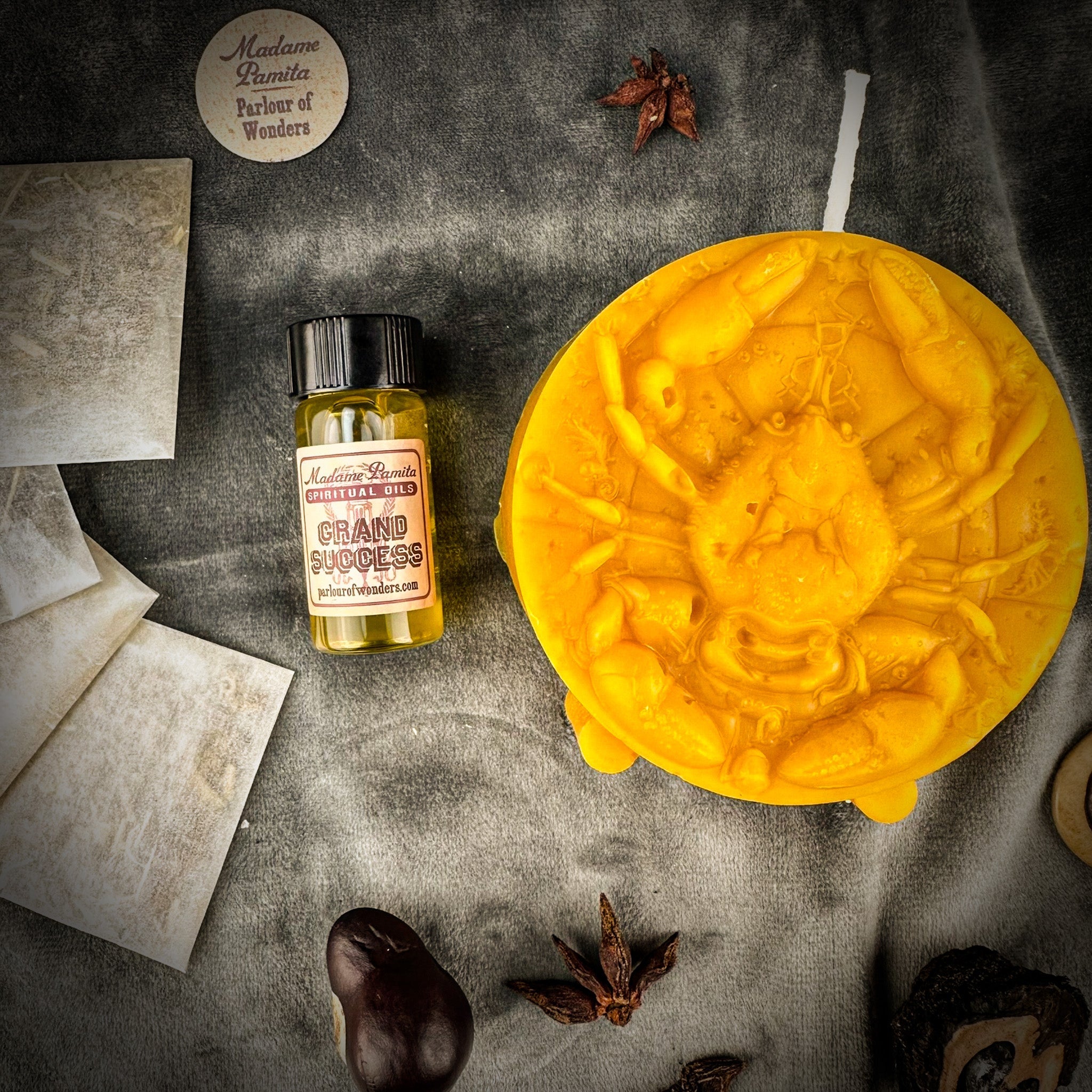 Cancer Power Candle Spell Kit - Intuition, Nurturing & Emotional Healing Magic