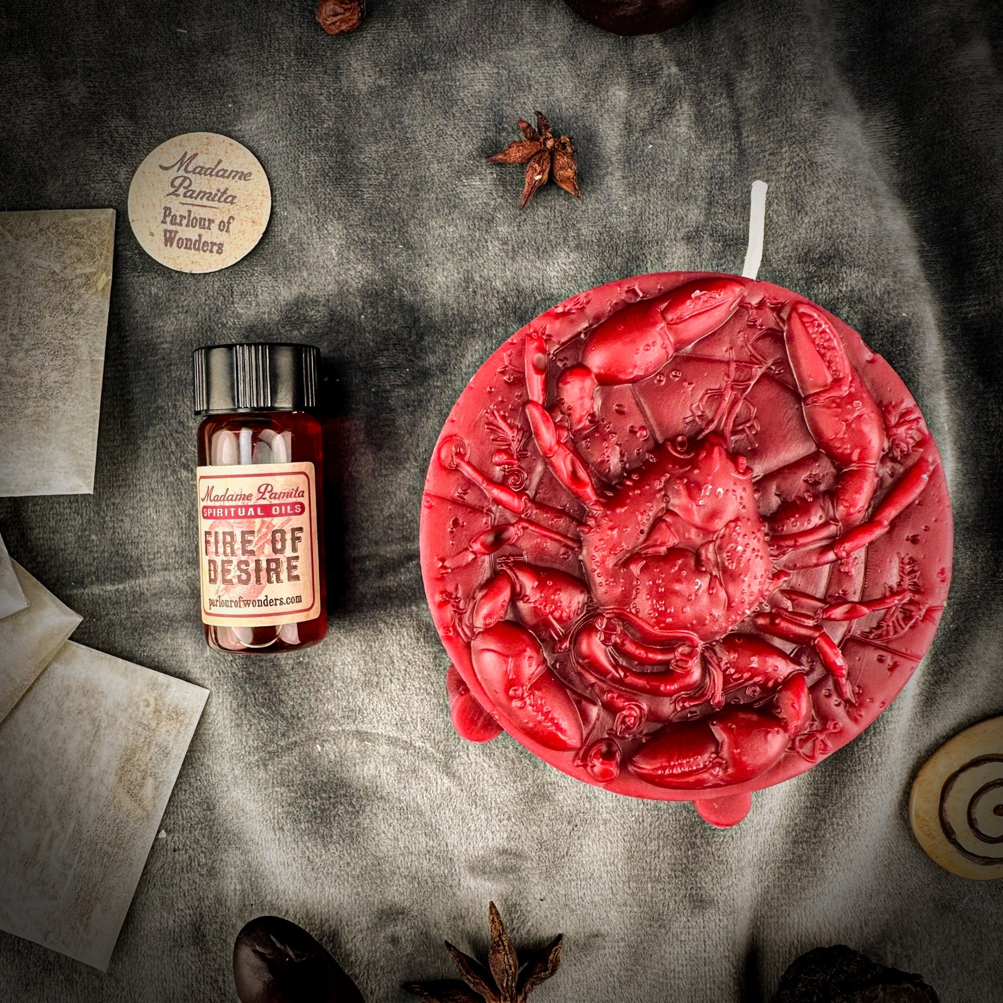 Cancer Power Candle Spell Kit - Intuition, Nurturing & Emotional Healing Magic