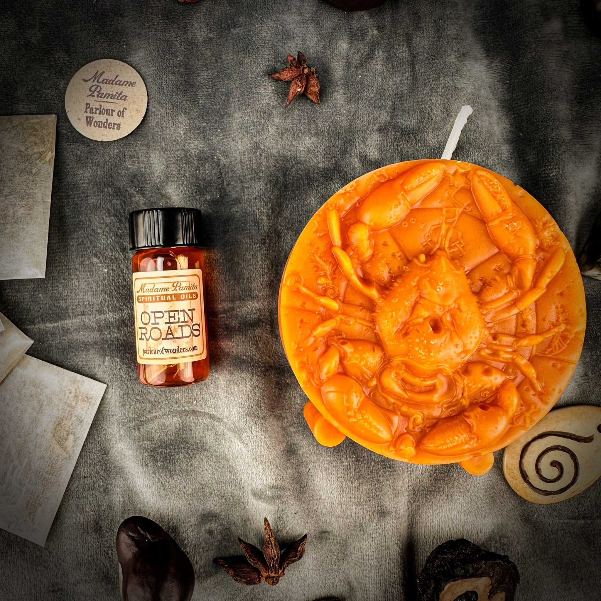 Cancer Power Candle Spell Kit - Intuition, Nurturing & Emotional Healing Magic