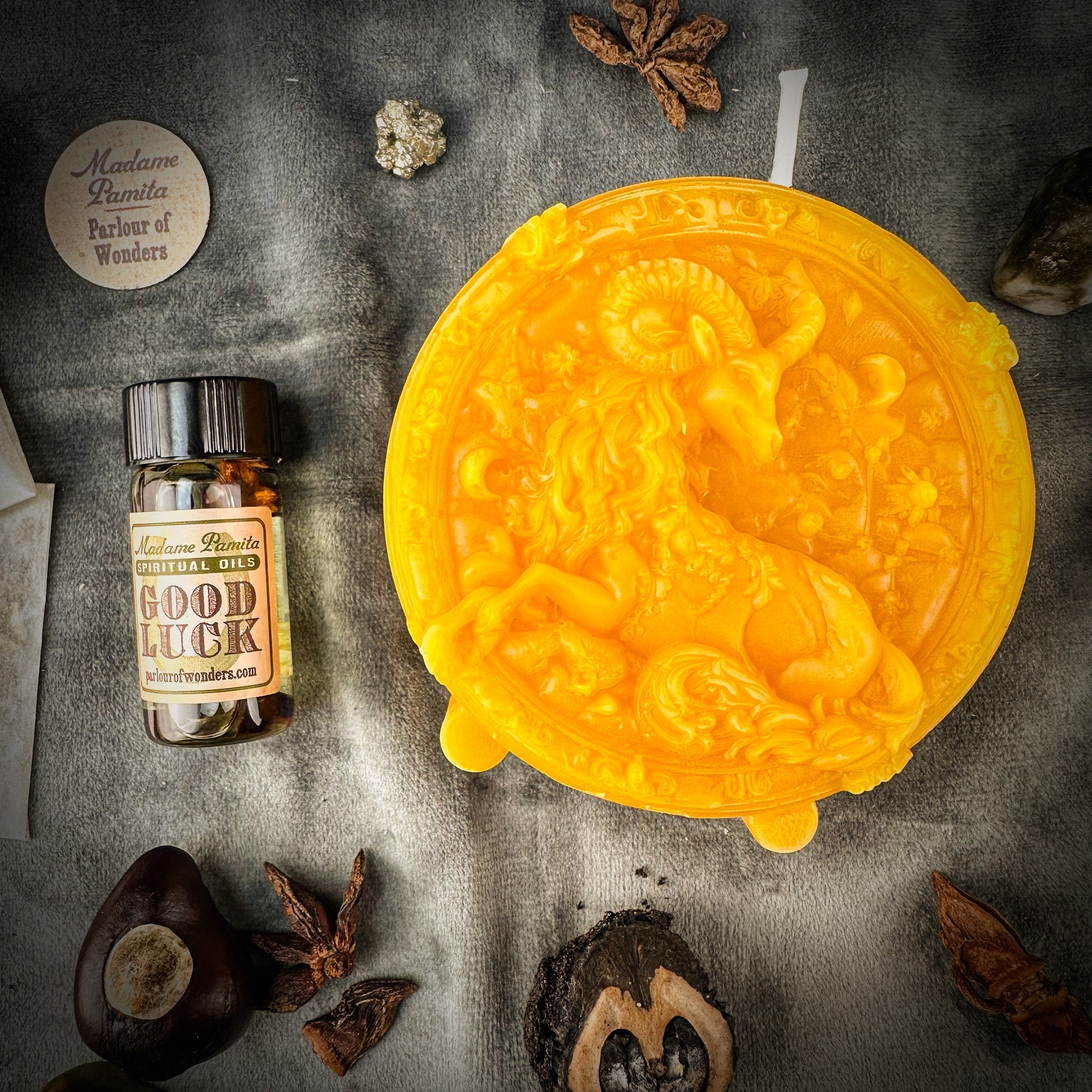 Capricorn Power Candle Spell Kit - Ambition, Discipline & Success Magic