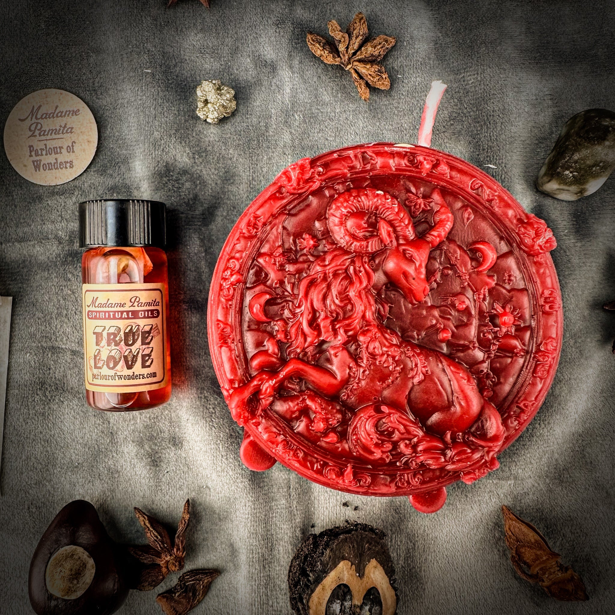 Capricorn Power Candle Spell Kit - Ambition, Discipline & Success Magic
