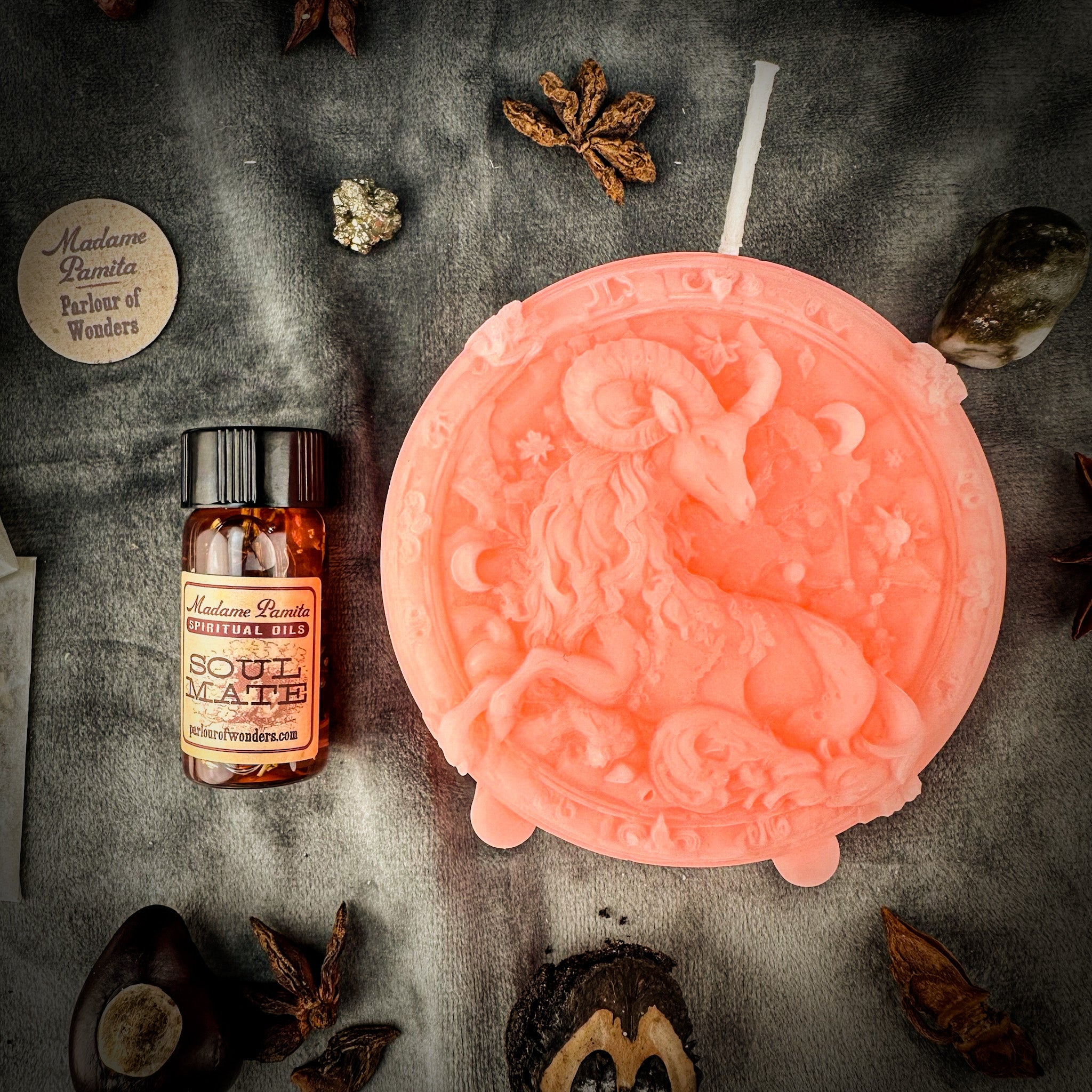 Capricorn Power Candle Spell Kit - Ambition, Discipline & Success Magic