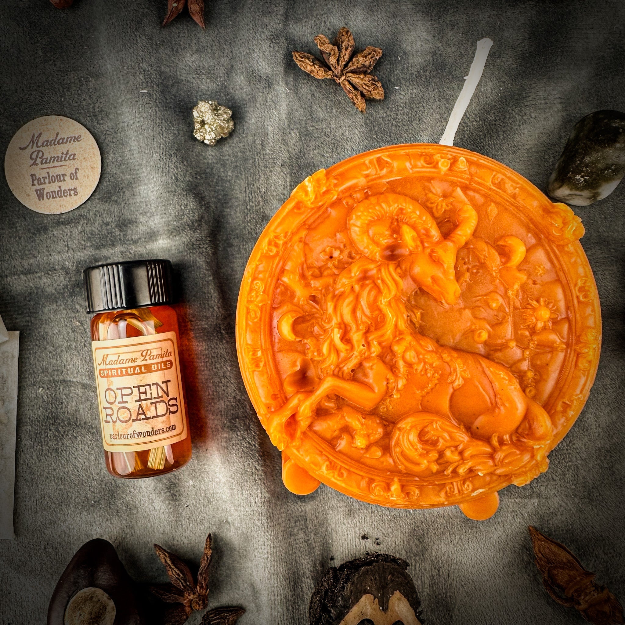 Capricorn Power Candle Spell Kit - Ambition, Discipline & Success Magic