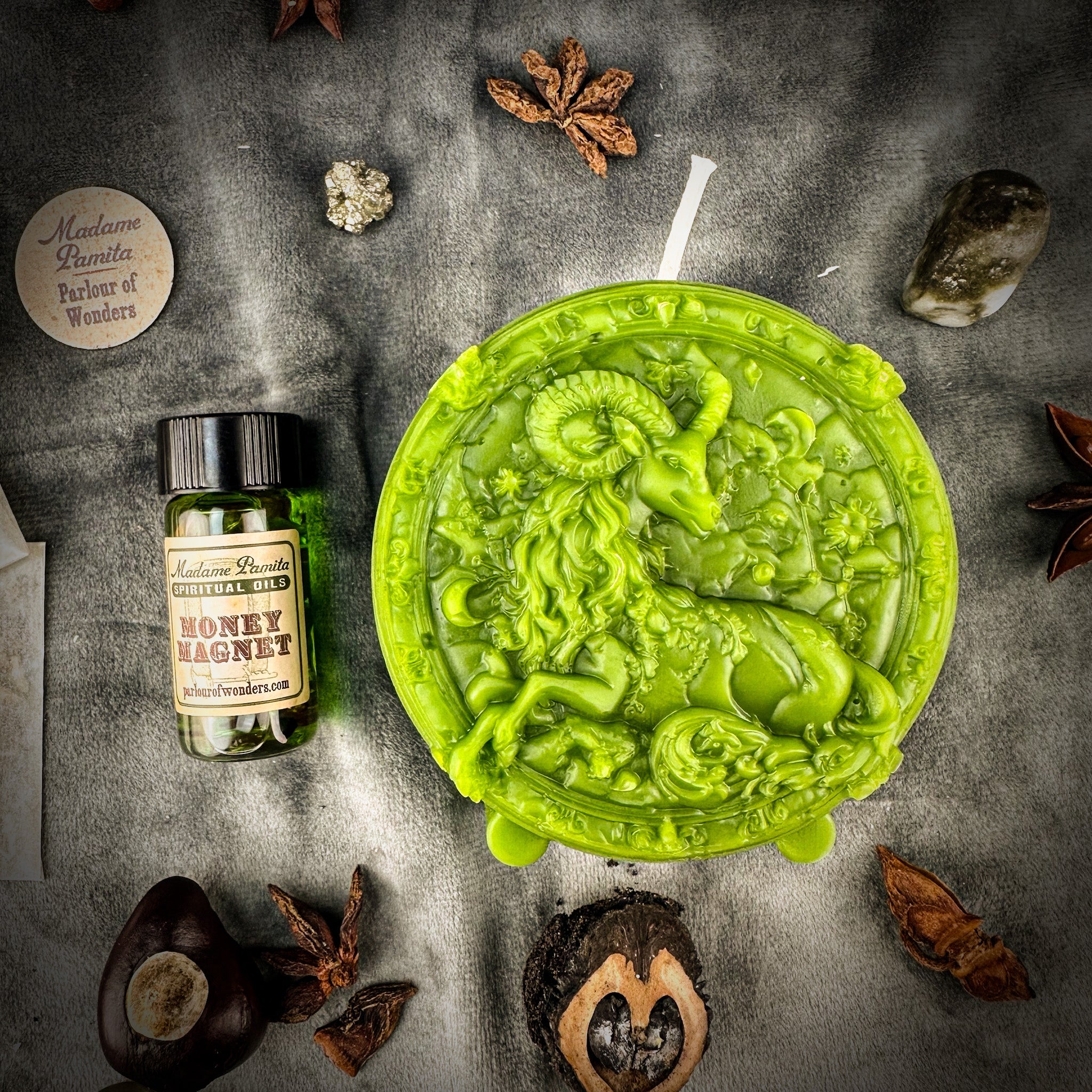 Capricorn Power Candle Spell Kit - Ambition, Discipline & Success Magic